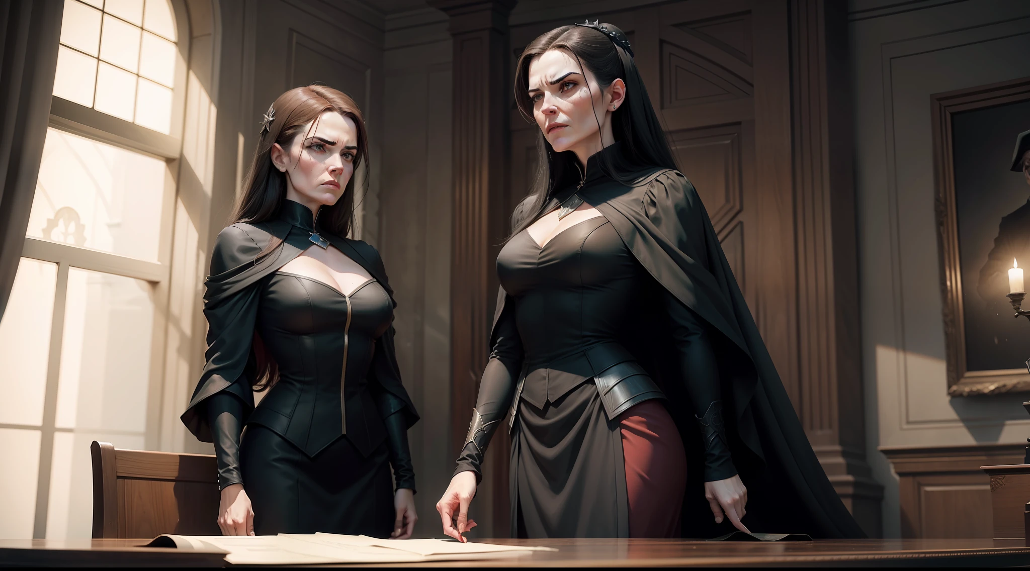 The widow pleading with the judge for justice, emphasizing her persistence.