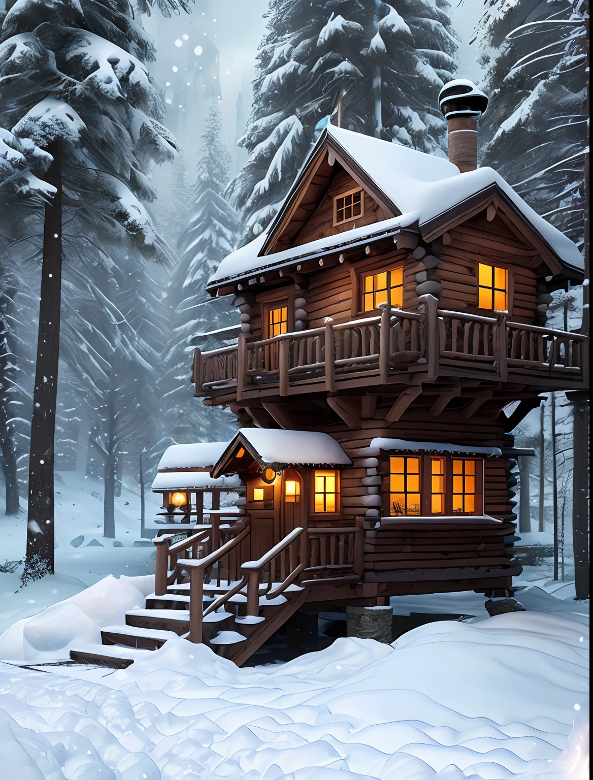 knollingcase, (treehouses village valley inside of snow globe: 1.5), transparent data visualization, trending on art station, by Tom Bagshaw and Seb McKinnon, ultra detailed, hyper-realistic, cinematic, dramatic lighting, volumetric lighting, 150mm, octane render, photorealistic, denoise, photograph with a Hasselblad H3DII