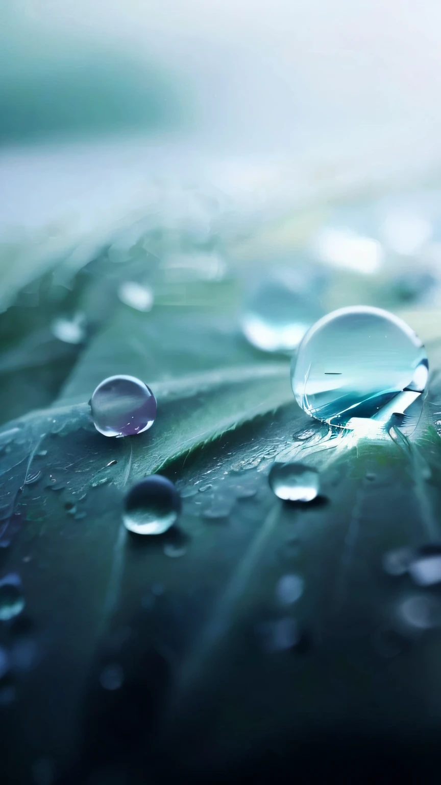 Close-up of water drops on leaves, detailed droplets, droplets, Water droplets, transparent droplets, drippy, drippy, drippy, water droplets frozen in time, focus on droplets, drippy, The drops, Dewdrops, water bubbles, sprinkles of rain, drops around, beautiful macro photography