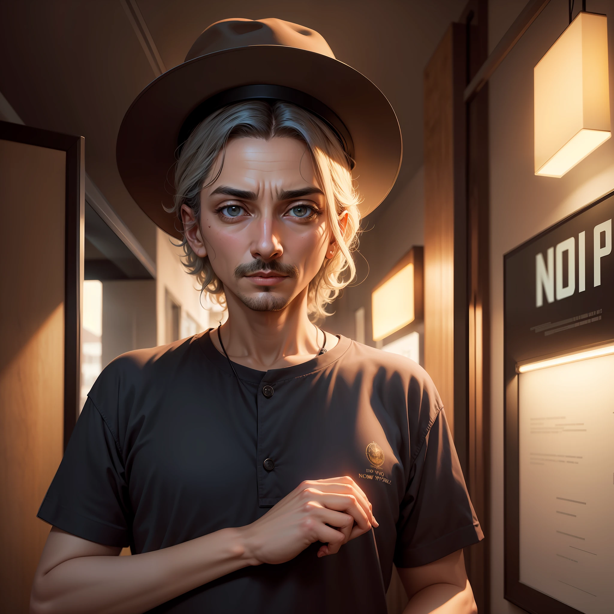 Estampa, camisa, nome New York, discreet lighting, fundo escuro, detalhado, arte de dali, Surrealista, Pintura digital, foco nítido, 8K Artistic Station