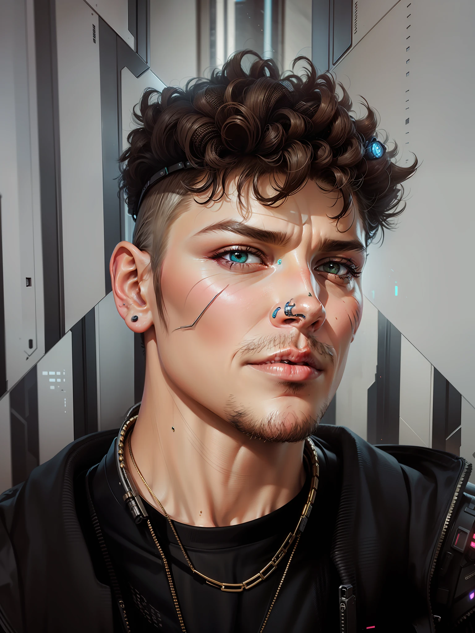 Cyberpunk, realistic