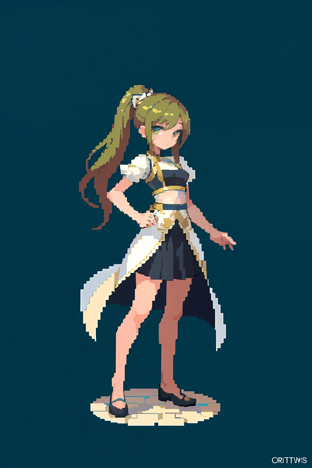 (masterpiece, top quality, best quality), pixel,pixel art,1girl,full body,