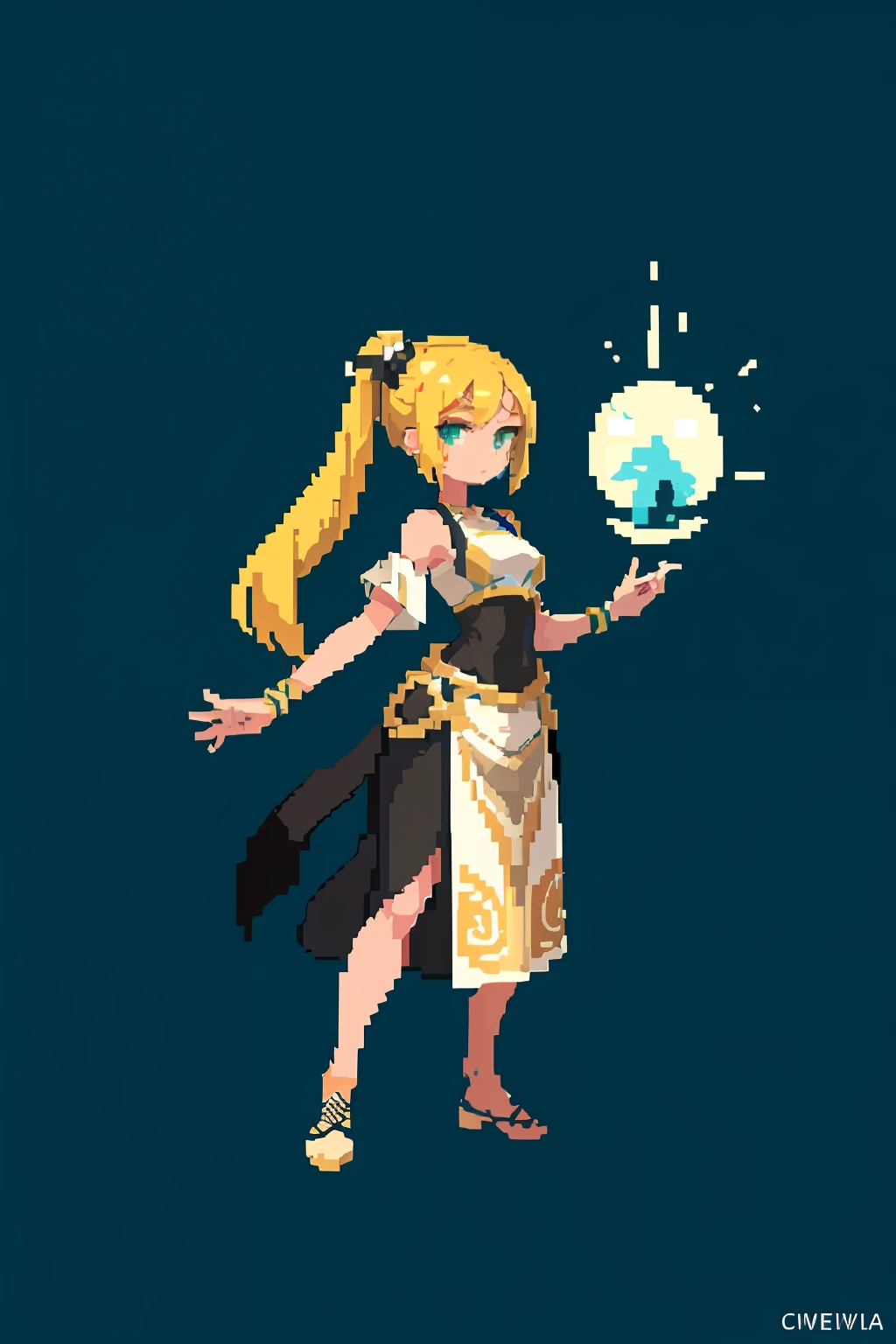 (masterpiece, top quality, best quality), pixel,pixel art,1girl,full body,