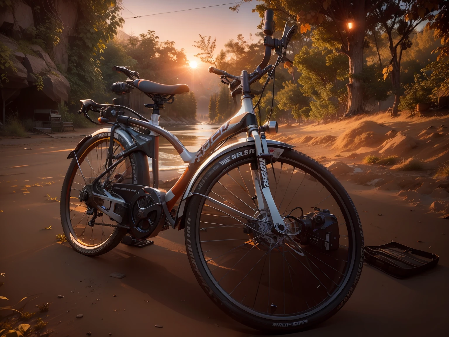 Change the background sunset with professional photography 8k