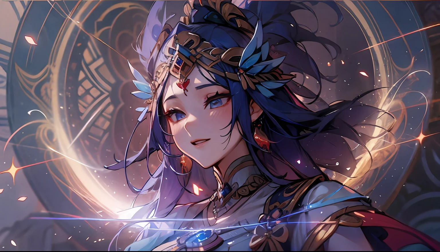 Female god, mystic, fantasy, beautiful