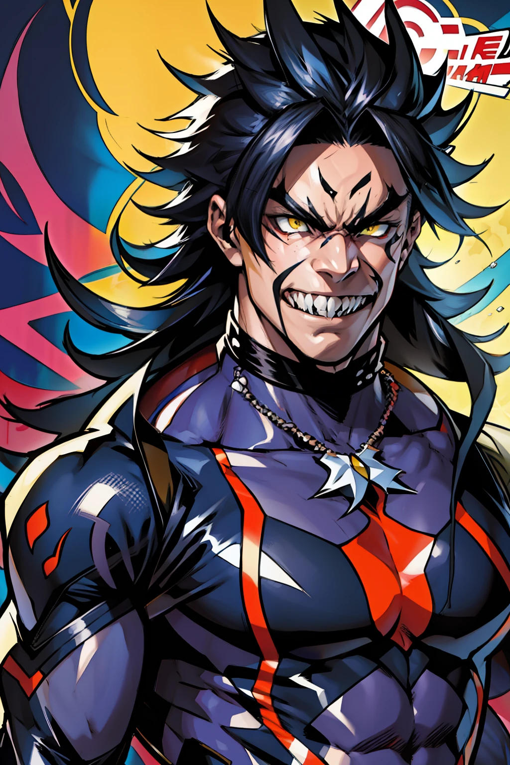 《the original god》Arataki Kazuto  , male people， chest muscle， Sexy , Venom symbiote for your body, Black mucus of the body , into venom, venomize，Black bodysuit，Abs，（Adult male）（（Venom possession，venom symbiote）），((Masterpiece)), ((Best quality)), Ultra detailed,((illustration)), Dynamic Angle, Detailed light, (Delicate eyes), Floating, 1boy, Male focus, Head, Clothing, Yellow eyes, necklace, tattoo, (Forehead:0.8), (ahoge:0.8), jewelry, whaite hair,apathy，Ray， chest muscle， Sexy , Venom symbiote for your body, Black mucus of the body , （into venom）, Venom，frontage，Bust photo，White tight-fitting top，spiderman outfit，style of anime4 K， 4K anime wallpaper， Badass anime 8 K， 4 k comic wallpaper， young anime man， Anime boys， Anime wallpapers 4 k， Anime wallpaper 4K， High quality anime art style， Anime moe art style， Anime art wallpaper 8 K， Anime art wallpaper 4 K， RGB lighting，