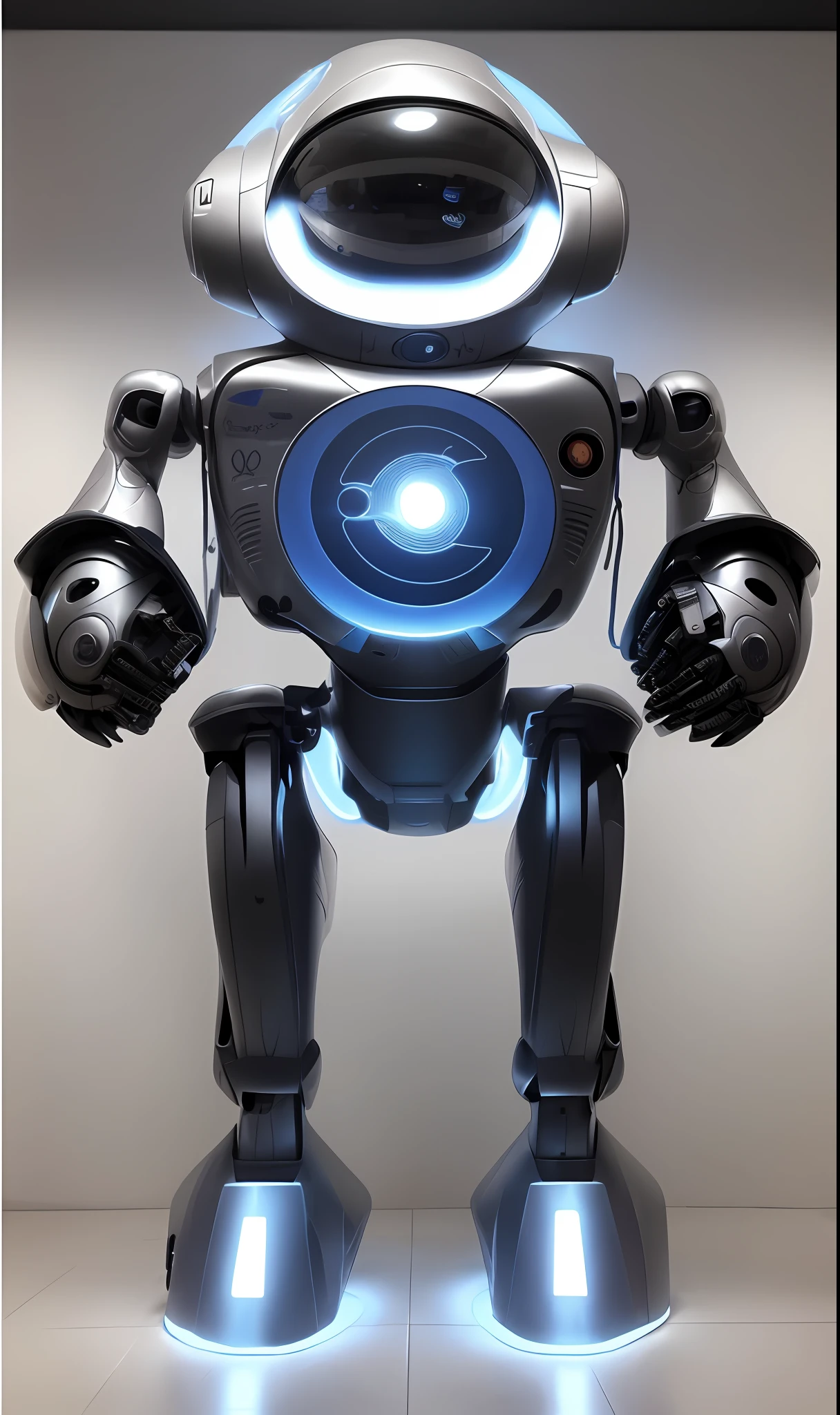 "Digi-Coletor" is a friendly robot with a circular shape, com contornos dourados e um brilho "C" symbol on his chest, raised left arm. detalhes intrincados, High definition, 16k, detalhes altamente definidos, 16k, inspirado em Youssef Howayek altamente detalhado, hyper realistic, Perfect artwork, master part, best quality, alto, layered lighting,