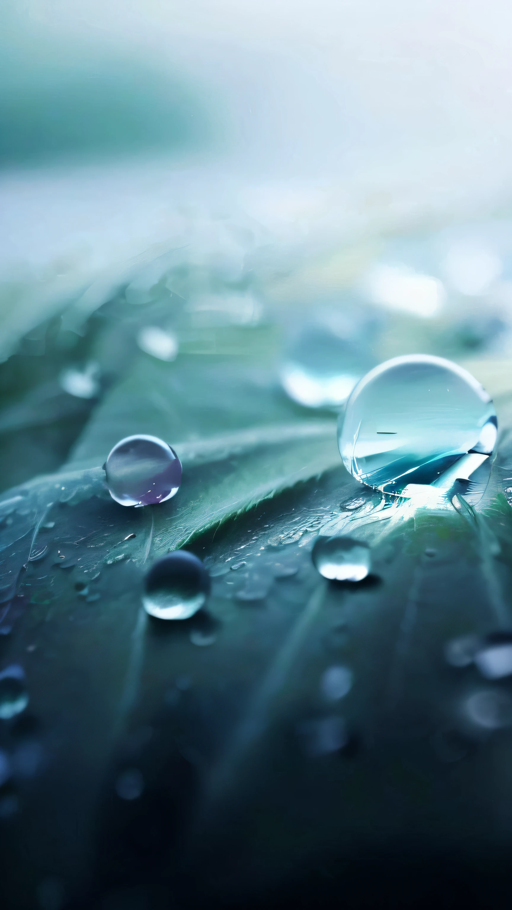Close-up of water drops on leaves, detailed droplets, droplets, Water droplets, transparent droplets, drippy, drippy, drippy, water droplets frozen in time, focus on droplets, drippy, The drops, Dewdrops, water bubbles, sprinkles of rain, drops around, beautiful macro photography