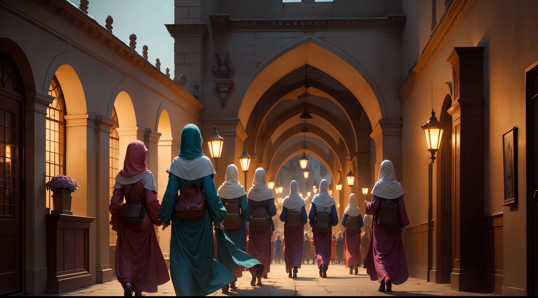 The foolish virgins returning with their lamps unlit, having missed the opportunity.