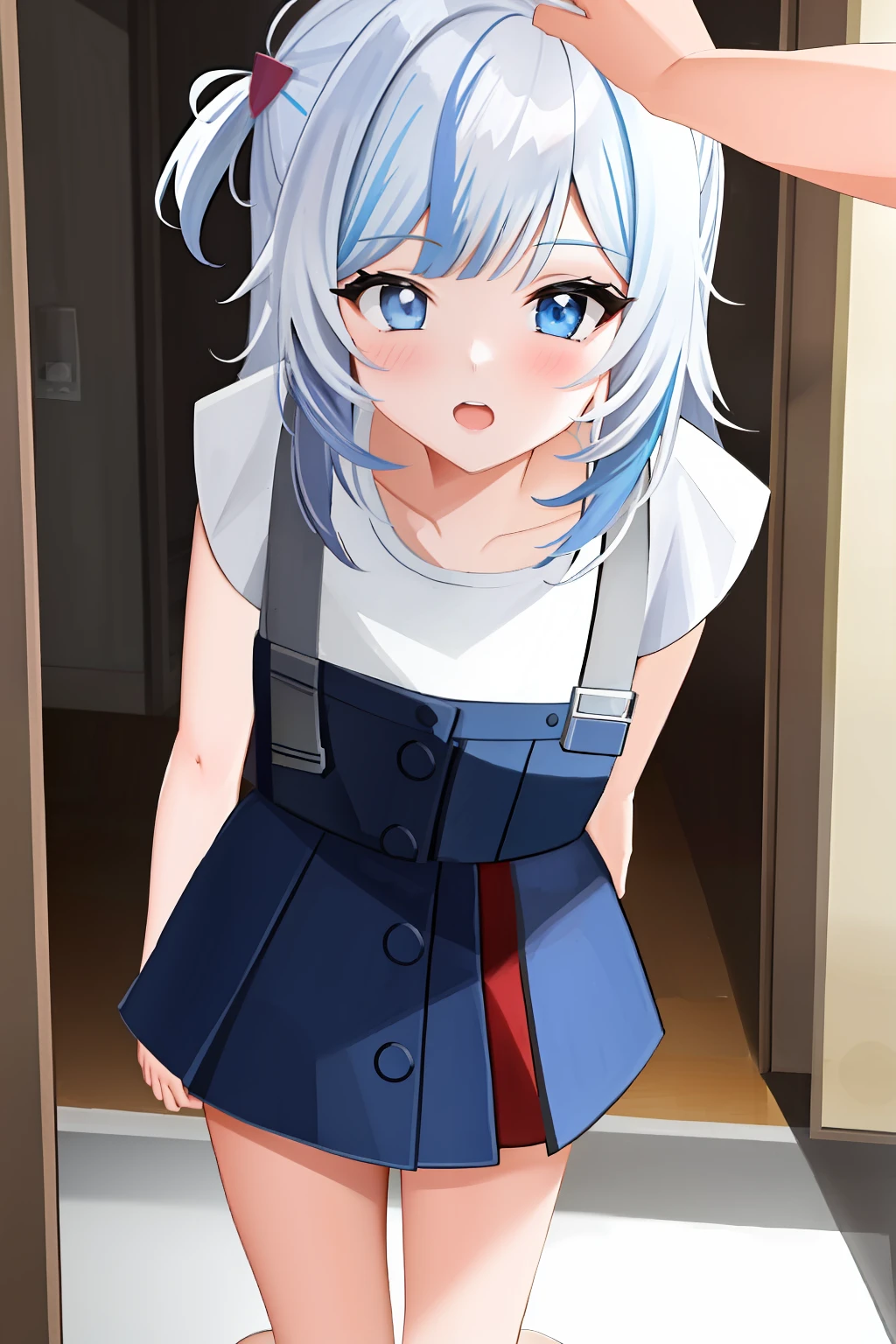 1girl and 1boy, kabedon pov, di sekolah,