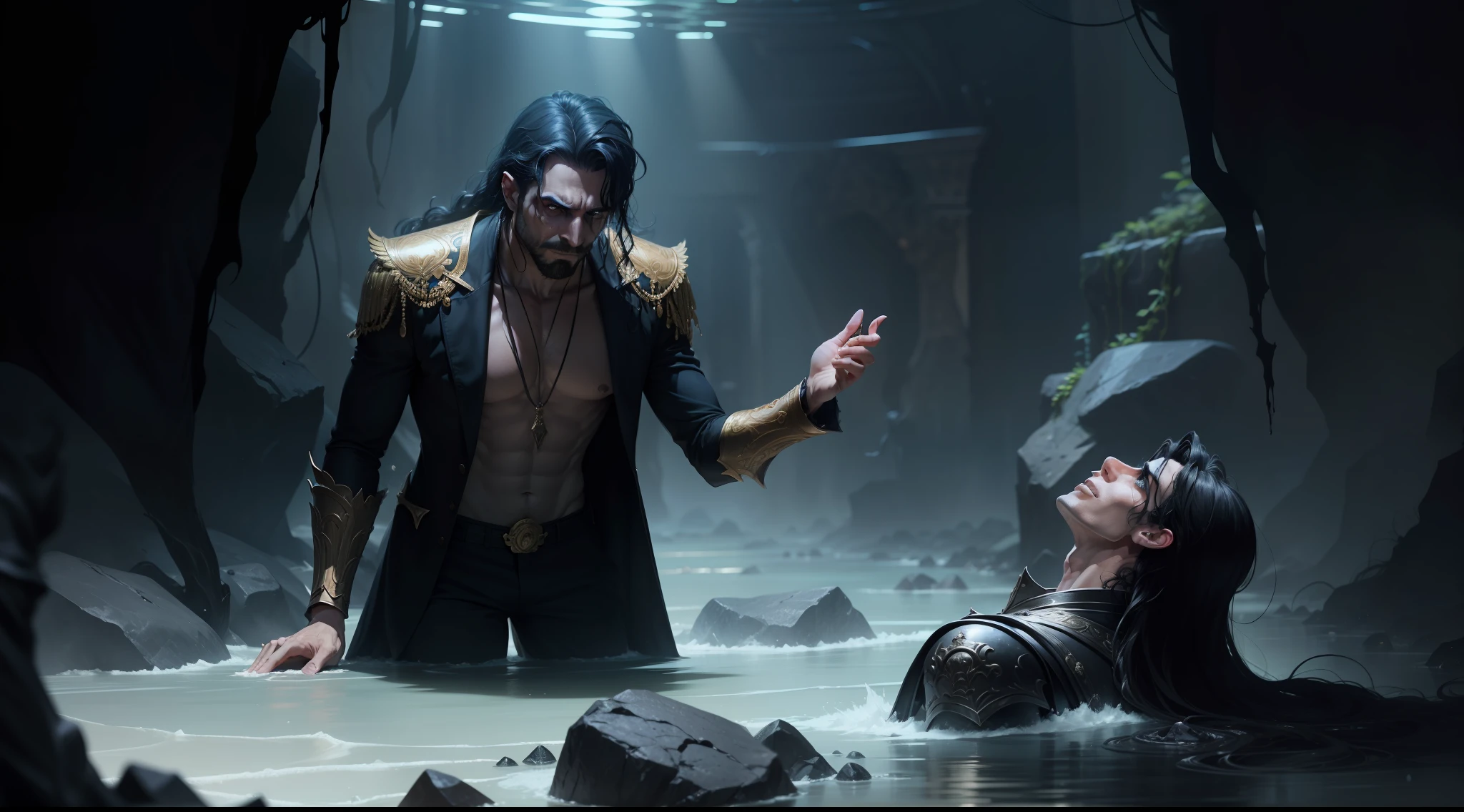 "The desperate and agonized wealthy man in the depths of Hades, begging for respite."
