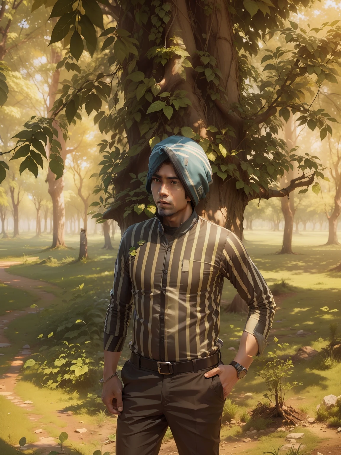 Change background with treee