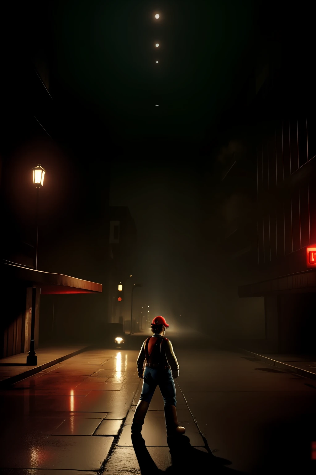 Super Mario in Silent Hill
