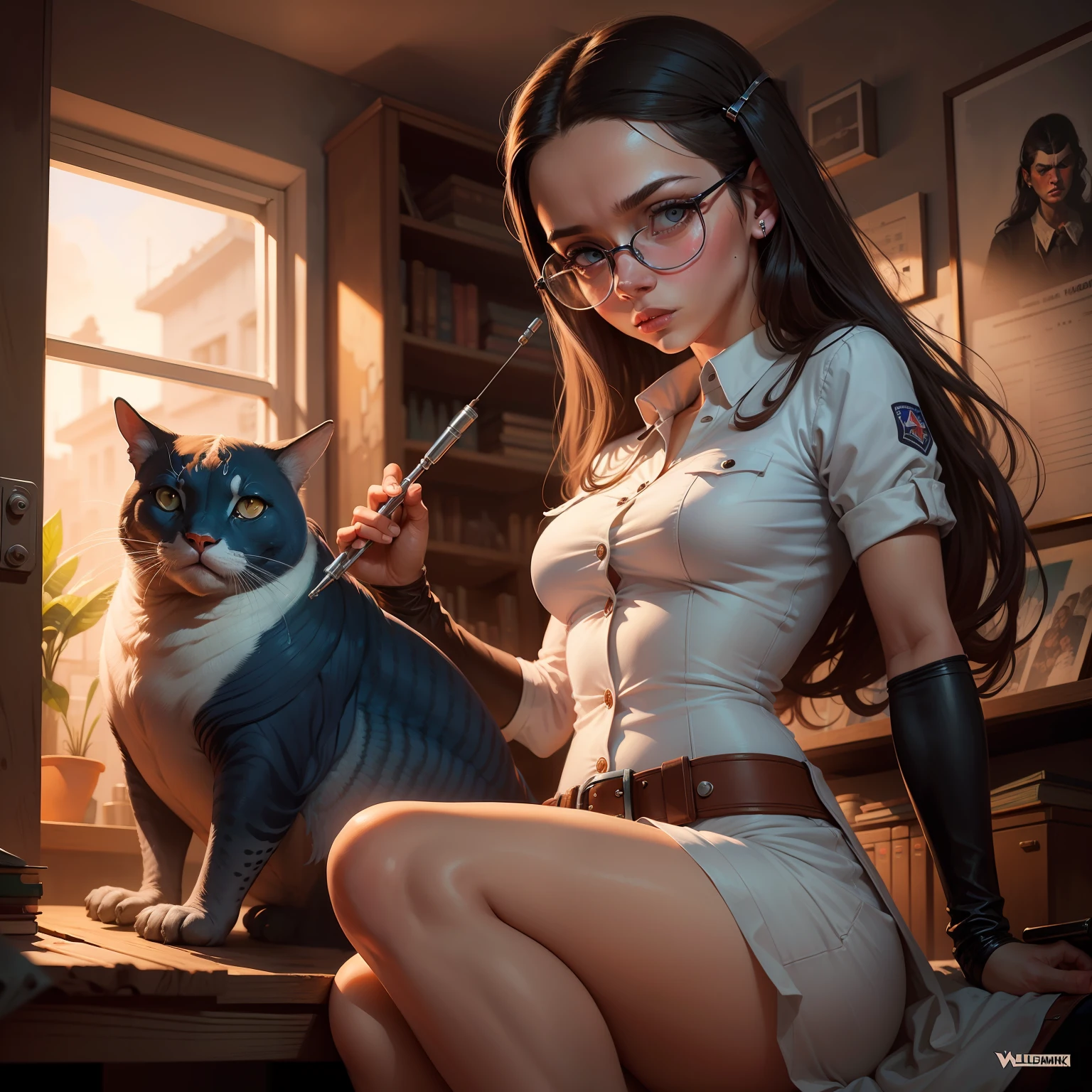 uma linda cientista by Waldemar von Kozak