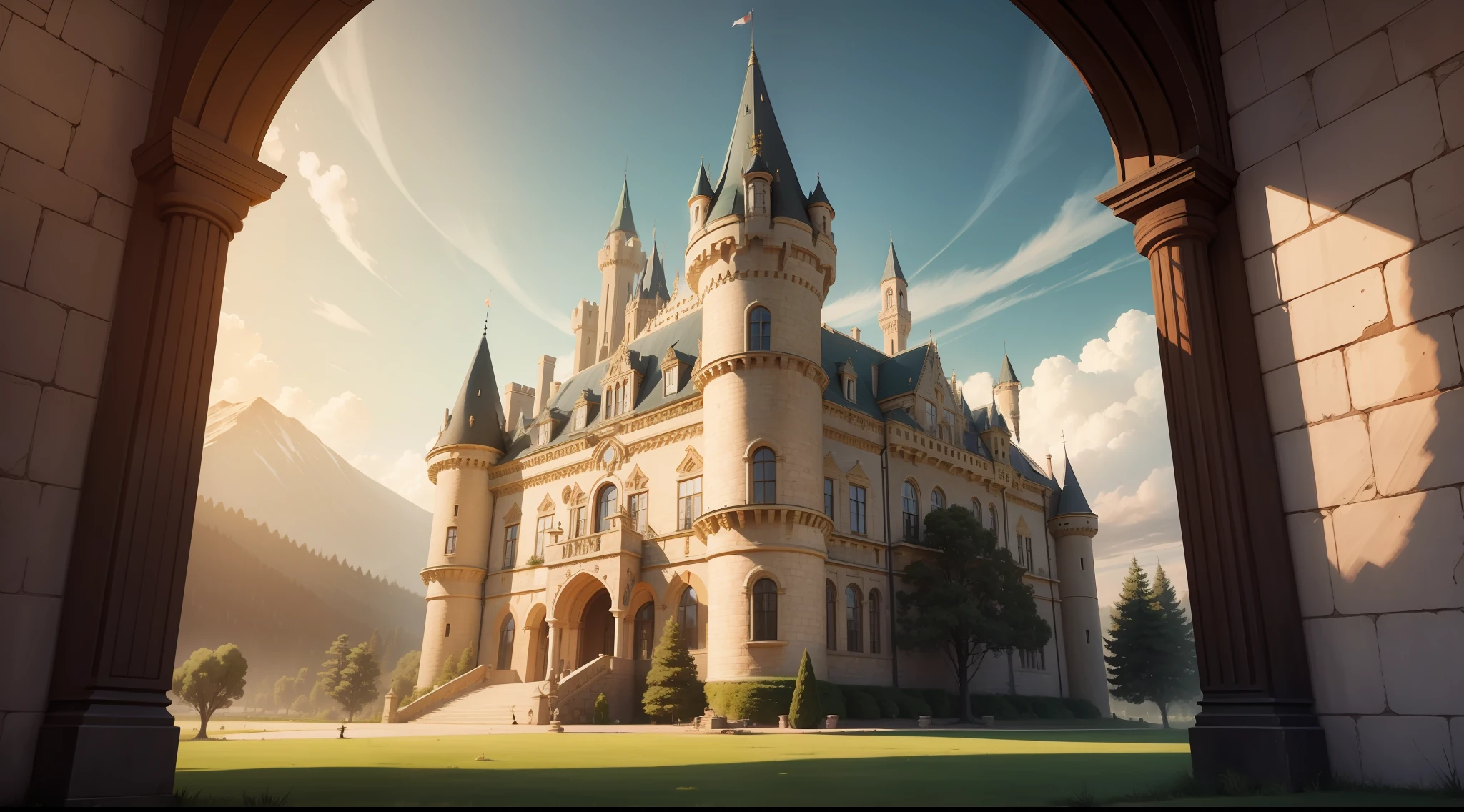 the lavish castle of the Sheriff
