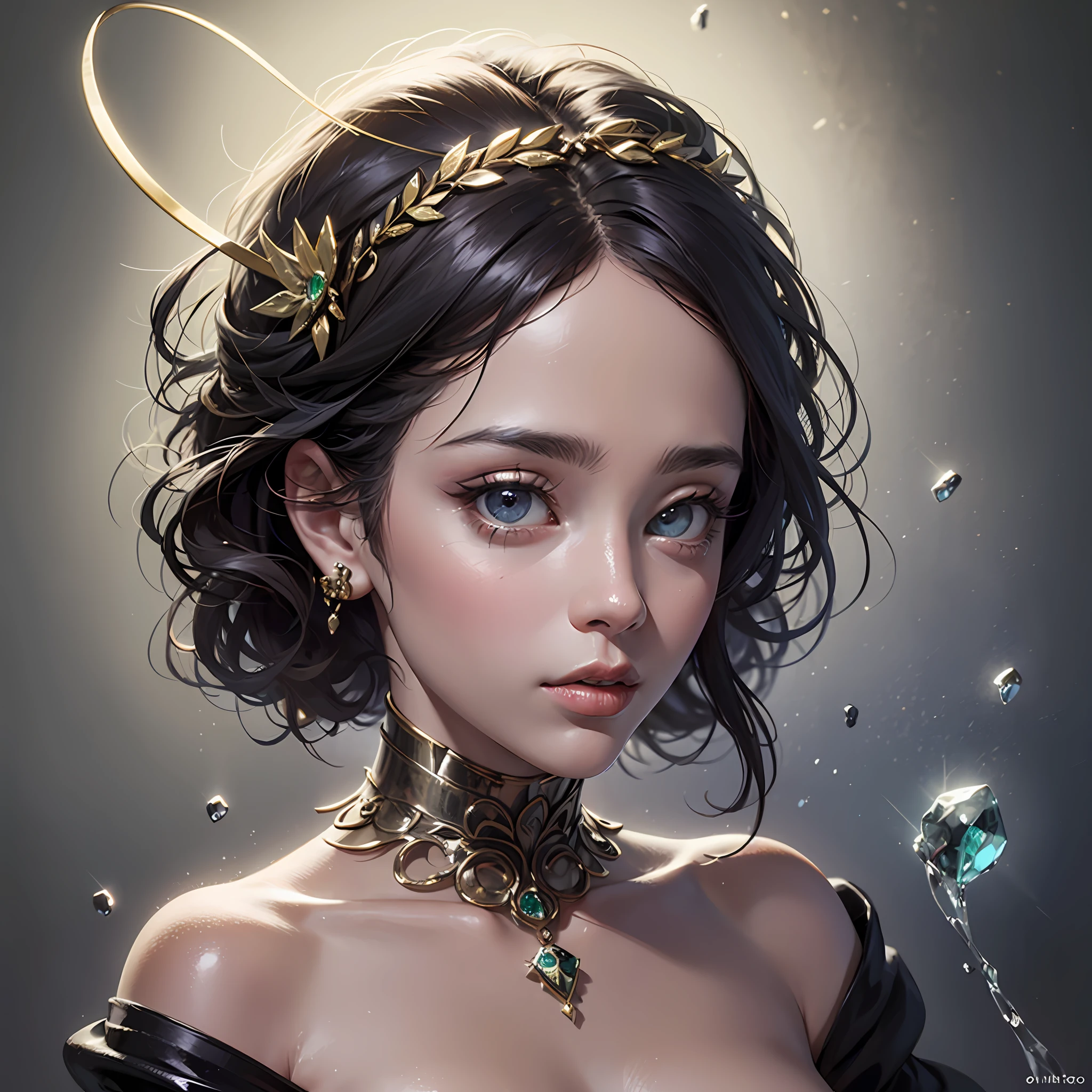 parte superior do corpo, uma mulher no vestido vitoriano preto,Vestidos,skull trinkets,rosas escuras, green topaz eyes, various fashionable hairstyle, maquiagem:0.4, (Brinco,Decote), coisa de princesa, fundo da floresta de neve, nevada, ((intrincado detalhado)) , (pele altamente detalhada,rosto,olho), Olhos Delicados, peito grande, olhos altamente detalhados, Cinematic lighting, ultra hi-res photo, (master part,Qualidade Superior,Realistic),