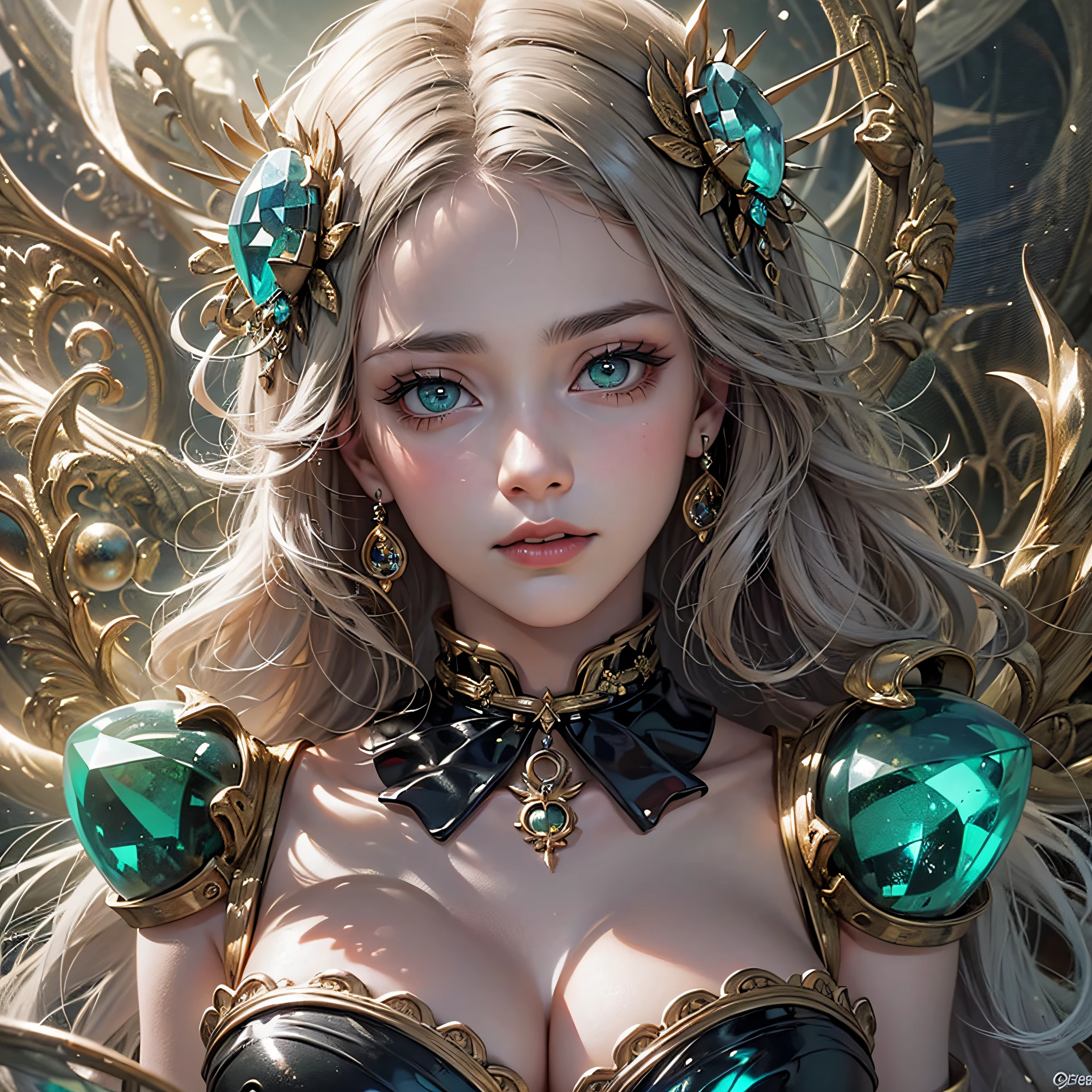 parte superior do corpo, uma mulher no vestido vitoriano preto,Vestidos,skull trinkets,rosas escuras, green topaz eyes, various fashionable hairstyle, maquiagem:0.4, (Brinco,Decote), coisa de princesa, fundo da floresta de neve, nevada, ((intrincado detalhado)) , (pele altamente detalhada,rosto,olho), Olhos Delicados, peito grande, olhos altamente detalhados, Cinematic lighting, ultra hi-res photo, (master part,Qualidade Superior,Realistic),