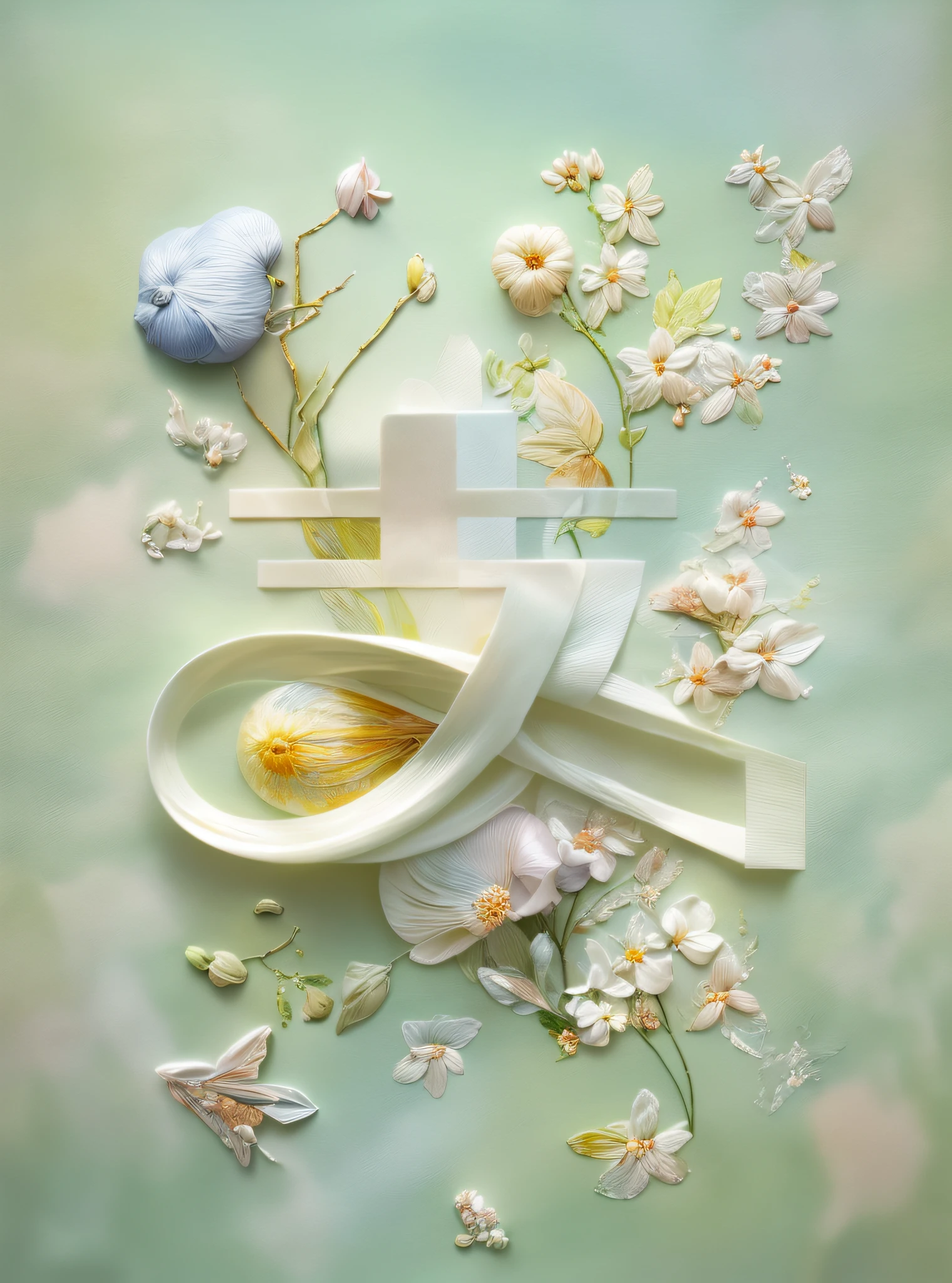 Best quality, masterpiece, ultra high res, (photo realistic:1.4), surrealism, dream-like,
Stephanotis blossom, ((abstract art)),
Embroidery,