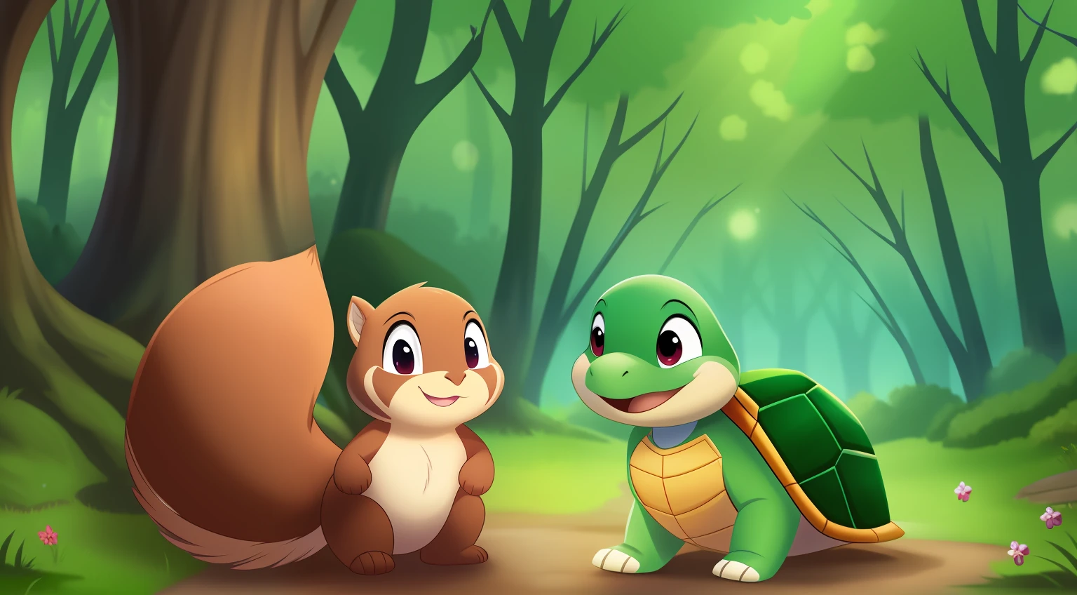 The turtle's mouth is slightly open