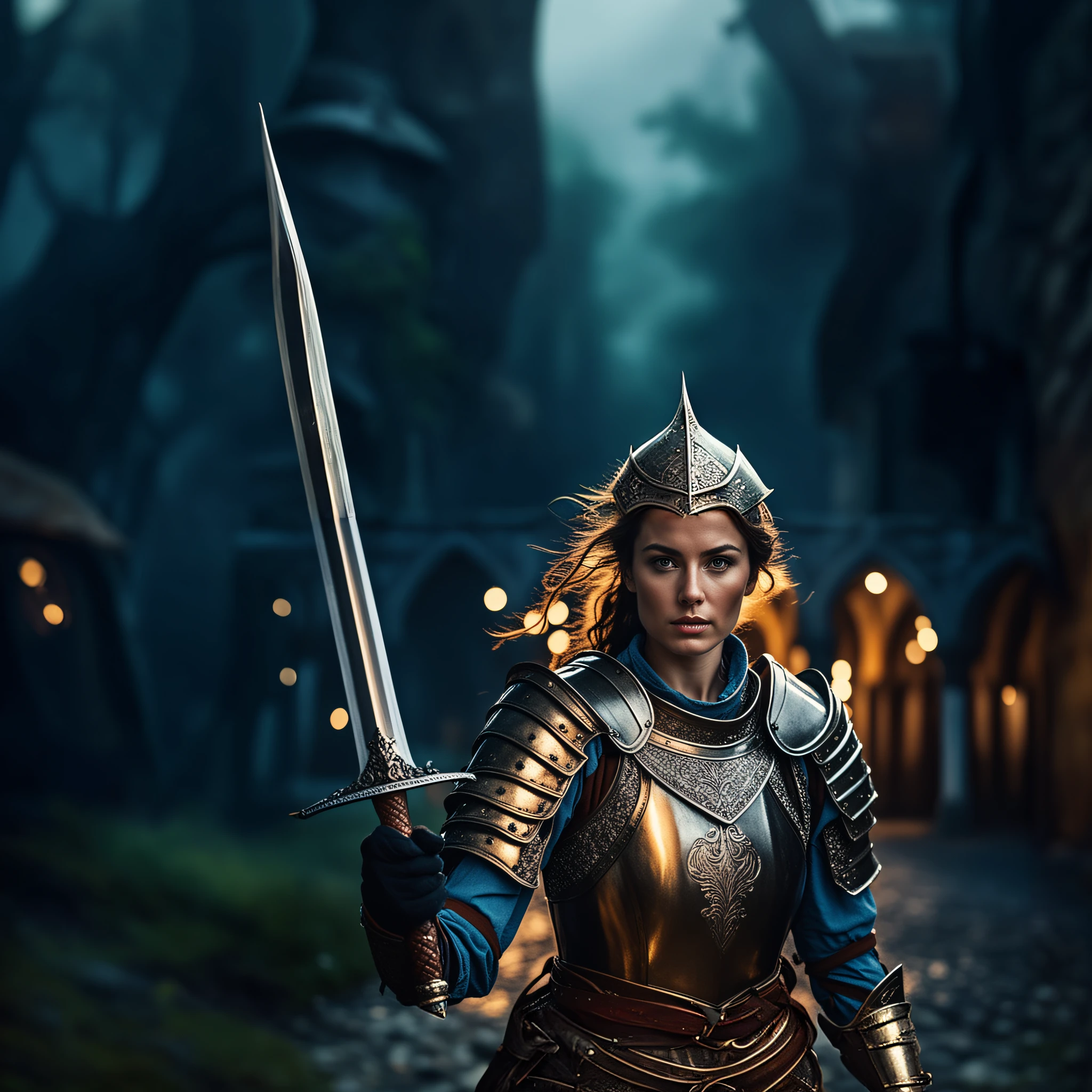 mulher em armadura segurando uma espada em um beco escuro, cavaleiro feminino bonito, de uma bela cavaleiro feminina, menina na armadura do cavaleiro, Retrato do Paladino Feminino, gorgeous female paladin, fantasia paladin mulher, cavaleiro feminino, cavaleiro medieval feminino, picture of female paladin, retrato cavaleiro feminino, Poots Imogen como um paladino, guerreira medieval