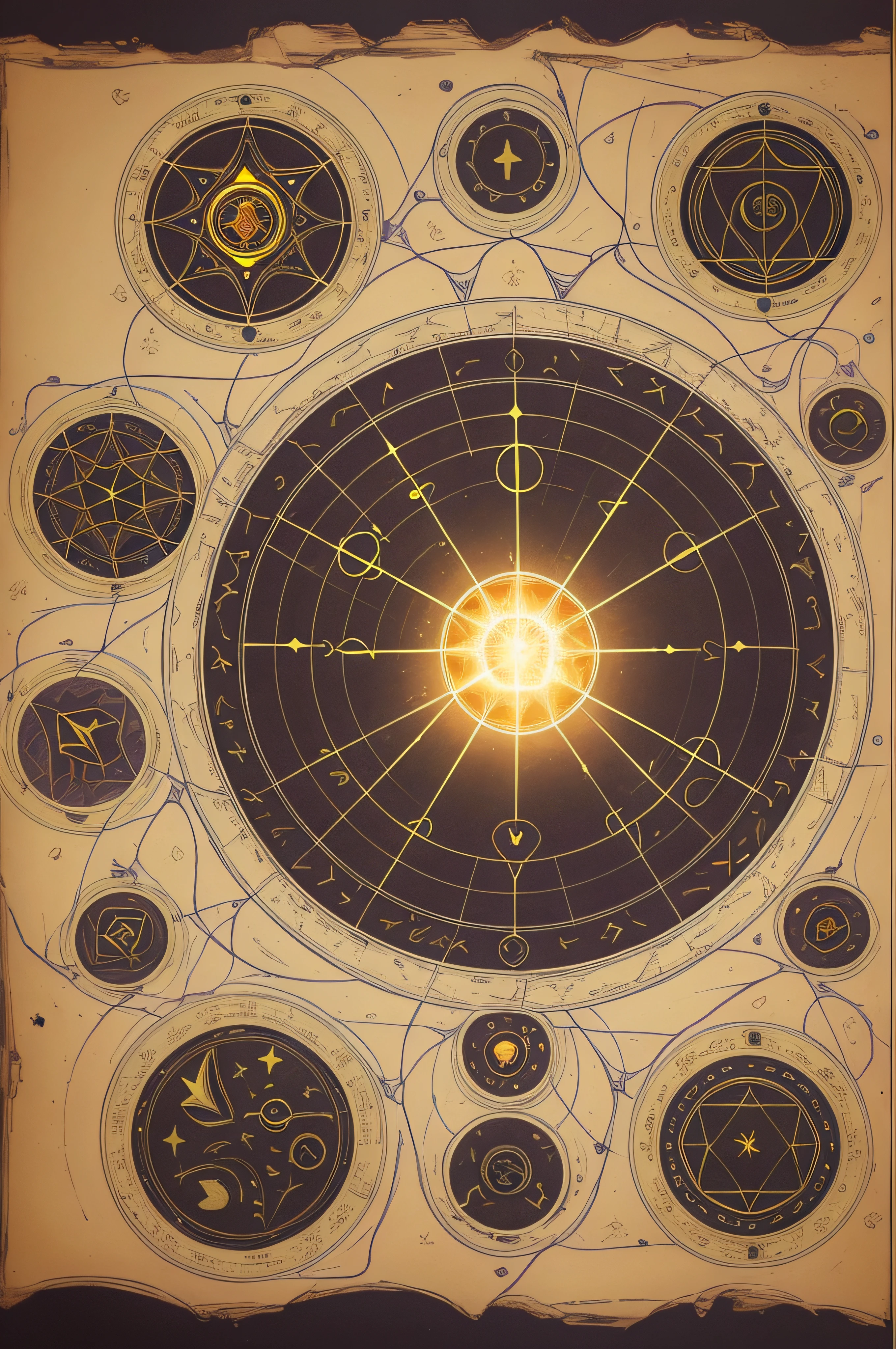 melhor qualidade, concept, Rune_Magic, Magic, canvas, dark magic circles, magic circles with glowing light, simetria, right proportions, circles, bonito e intricado, estrela de cinco pontas, tela 2d, classic paint, graph design, maths, detalhes intricados, dark background