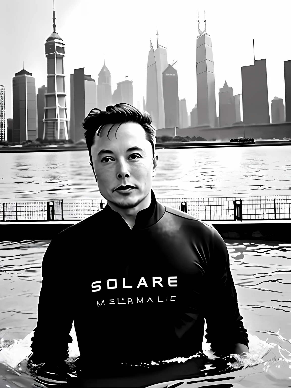 Musk strolls Chunxi Road in Chengdu