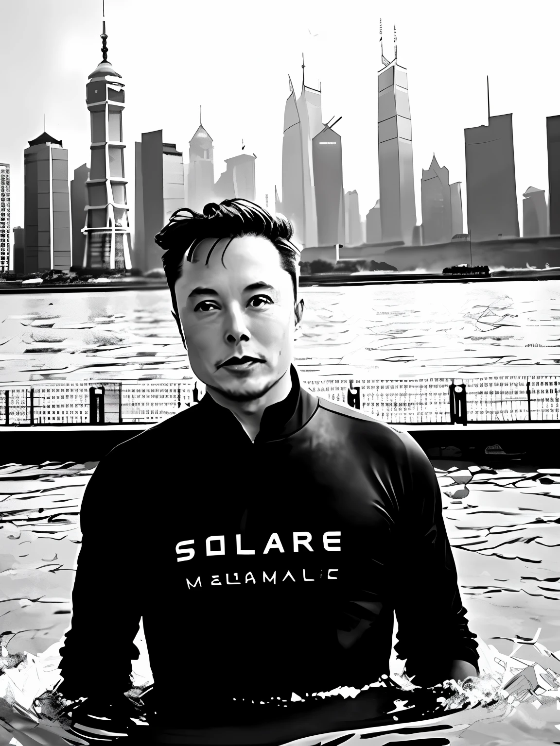 Musk strolls Chunxi Road in Chengdu