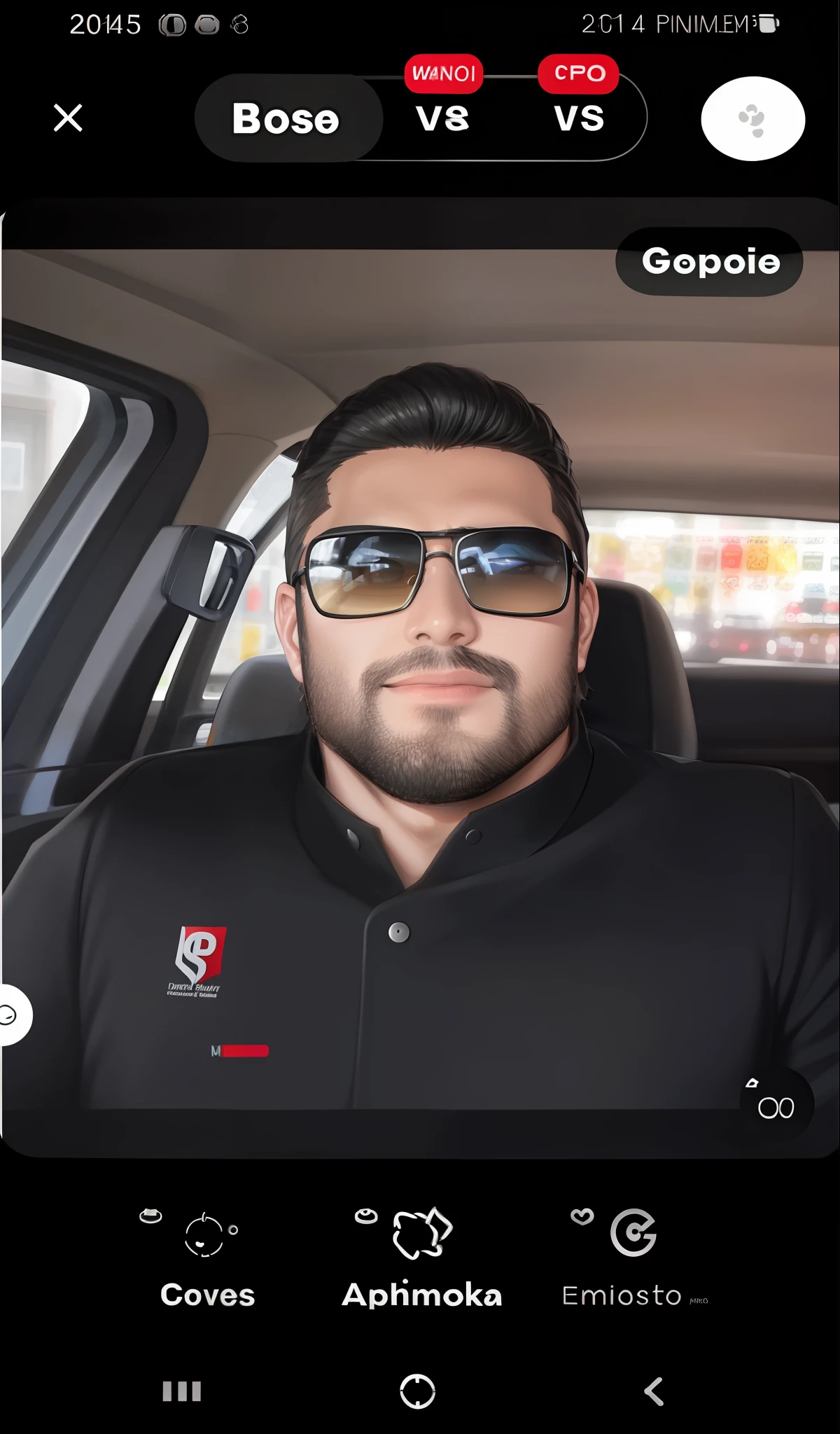 Man in a car wearing sunglasses and a black shirt, foto de perfil profissional, imagem profissional, Alex Yanes, foto do perfil, imagem do avatar, imagem de qualidade muito baixa, foto de perfil headshot, Amr Elshamy, Sam Nassour, Cristiano Orrillo, Alex Flores, andres rios, Carregado, Alejandro, Tiago Zapata, imagem de perfil