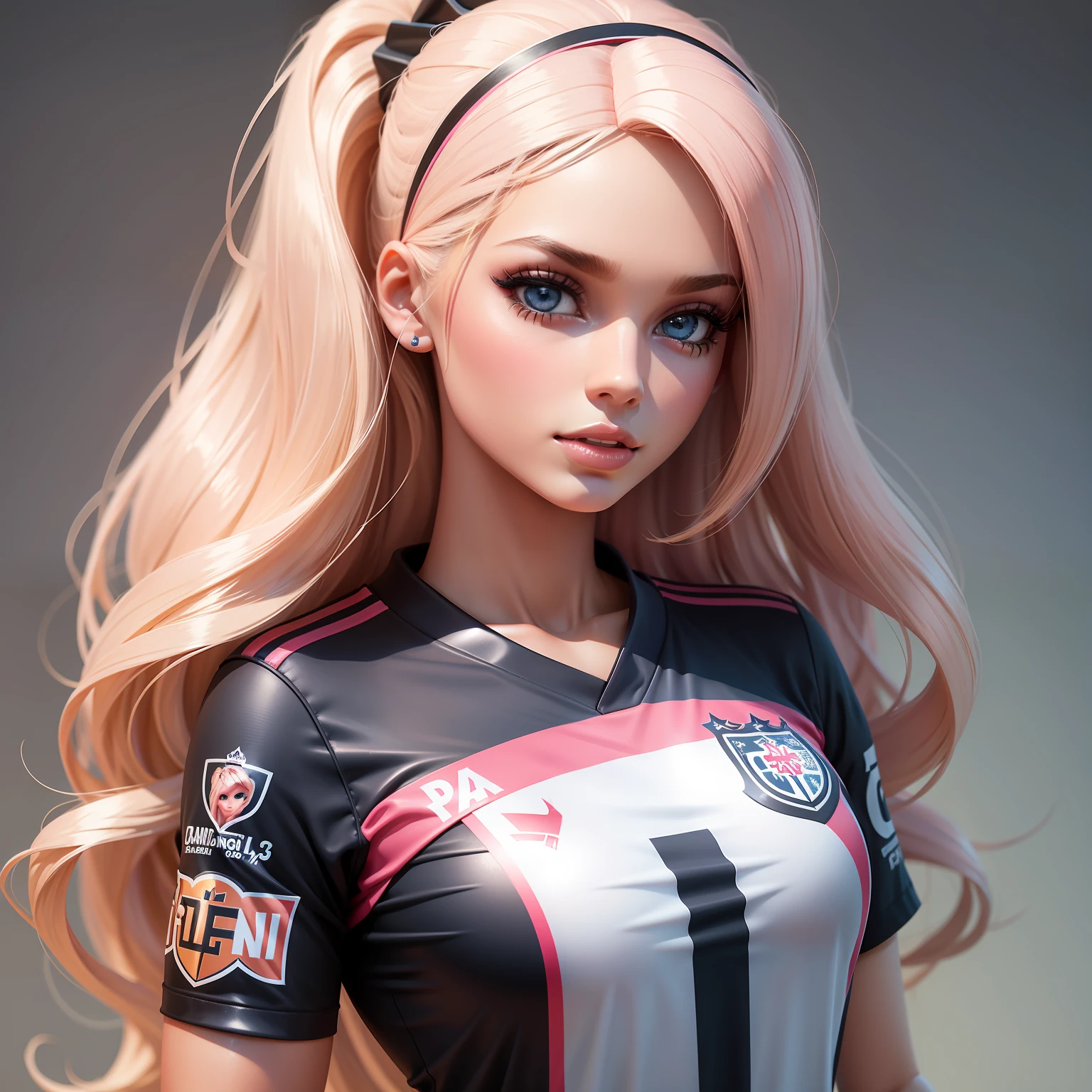 Barbie com a camisa do Corinthians