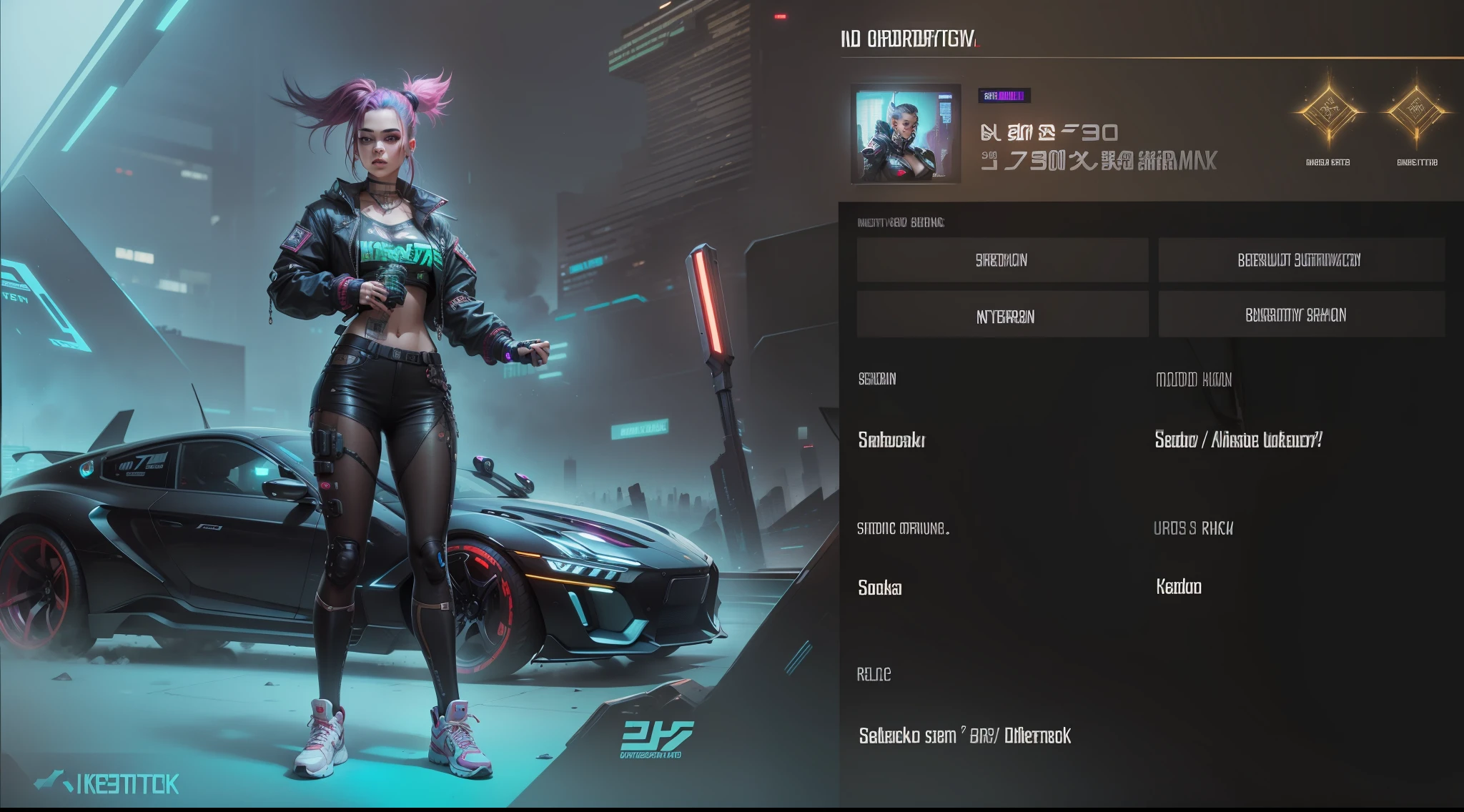 Cyberpunk handsome girl ultra realistic