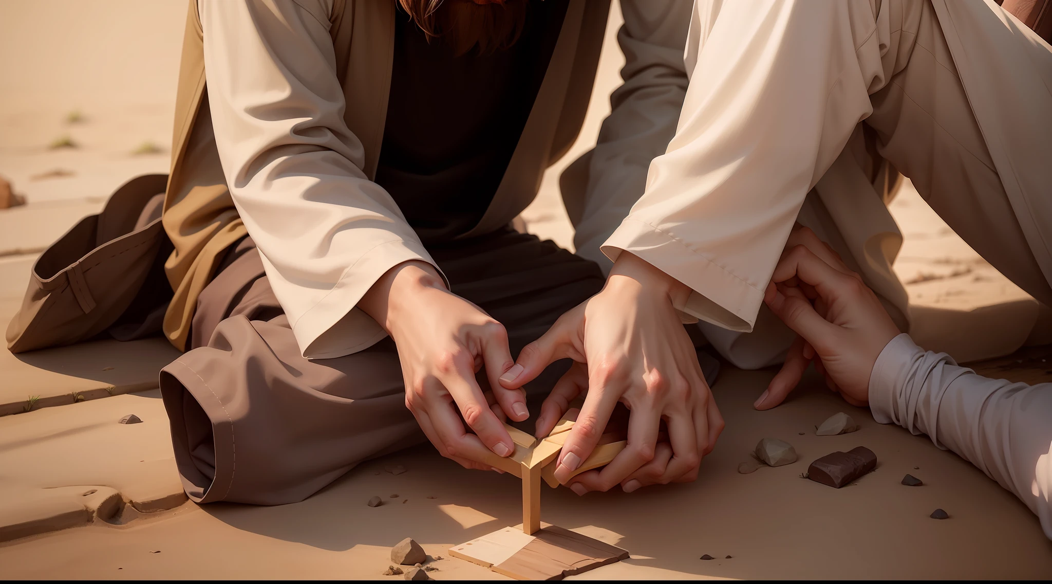 An image of Jesus sharing a parable or teaching that emphasizes the importance of compassion and empathy.