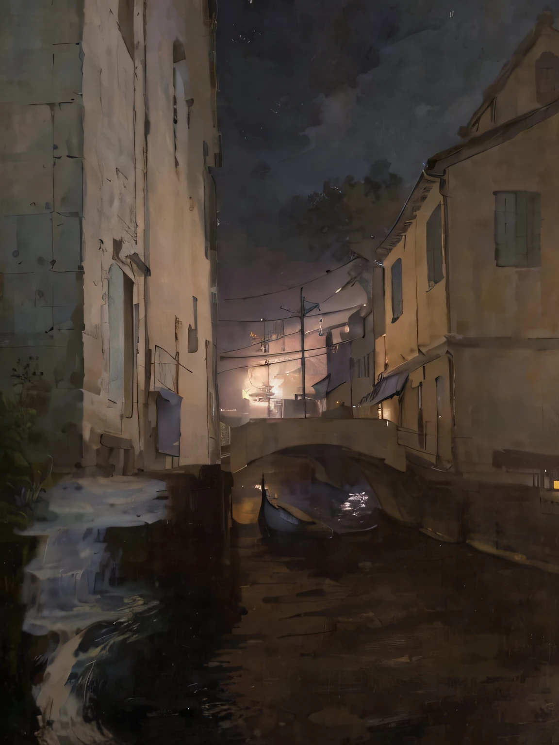 masterpiece、top-quality、in style of van gogh, van gogh art style, Van Gogh style, vincent van gogh style, ultra-detailliert、illustratio、mediterranean、(medieval times)、(Fantasia)、Venice、The port town、beautiful ocean、das boot、das boot、bazaars、rinka、(big crowd)、A city scape、amazing view、(novel illustration:1.3)、(masterpiece、top-quality))、the woods、natta、The Darkness、unmanned