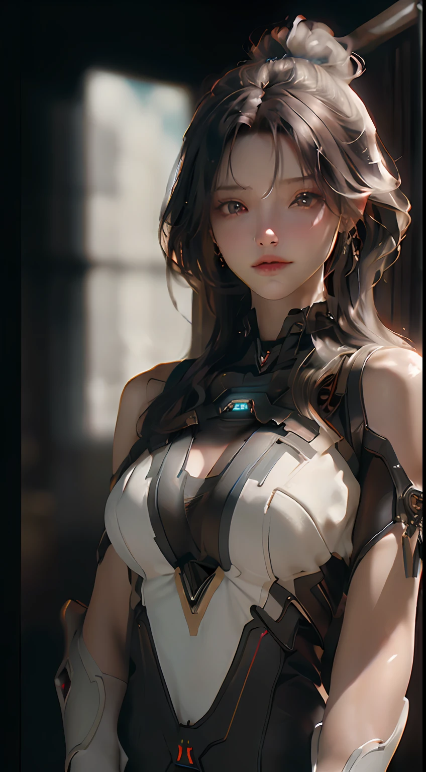 ((Best quality)), ((masterpiece)), (detailed:1.4), 3D, an image of a beautiful cyberpunk female,HDR (High Dynamic Range),Ray Tracing,NVIDIA RTX,Super-Resolution,Unreal 5,Subsurface scattering,PBR Texturing,Post-processing,Anisotropic Filtering,Depth-of-field,Maximum clarity and sharpness,Multi-layered textures,Albedo and Specular maps,Surface shading,Accurate simulation of light-material interaction,Perfect proportions,Octane Render,Two-tone lighting,Wide aperture,Low ISO,White balance,Rule of thirds,8K RAW,