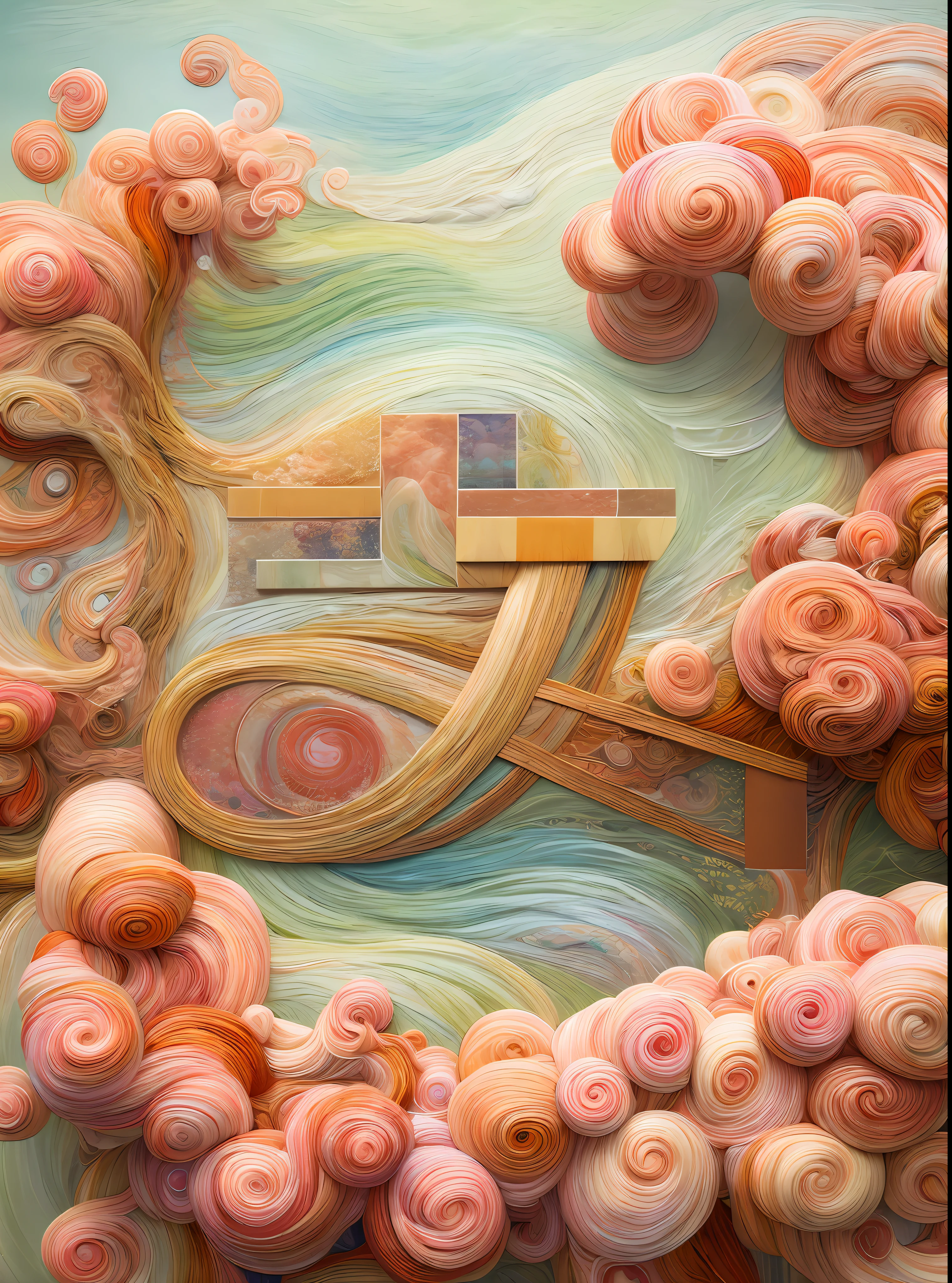 Best quality, masterpiece, ultra high res, (photo realistic:1.4), surrealism, dream-like,
Willow curly blossom, ((abstract art)),
Embroidery,
