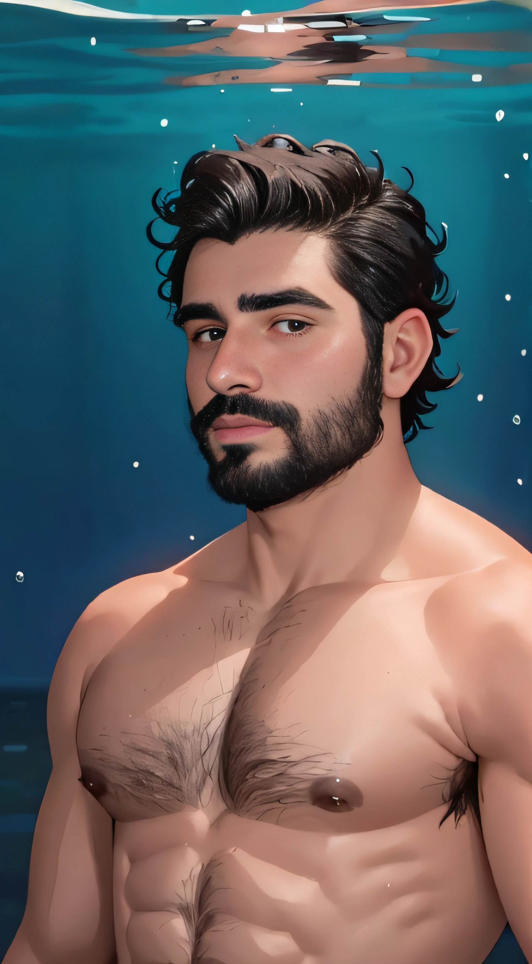 barbado, Shirtless man under the sea, Super buff y cool, pecho peludo y cuerpo peludo, pecho peludo, Pelo en el pecho, 30 years old man :: atletic, pecho peludo desnudo, vello escaso en el pecho, cuerpos peludos, torso peludo parcialmente masculino, inspirado por acuaman