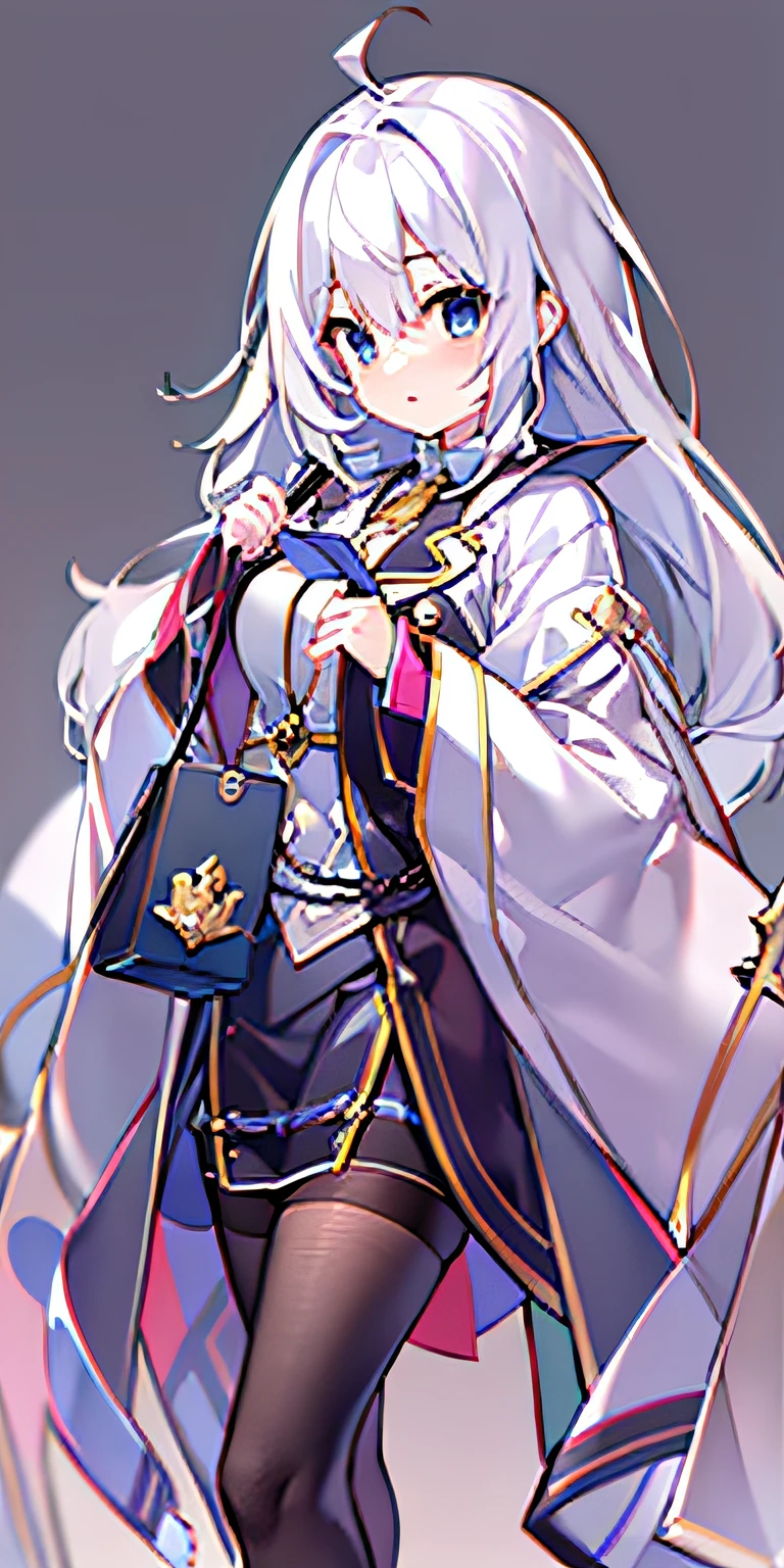 White hair anime girl of the best quality,tmasterpiece,A high resolution,1girl