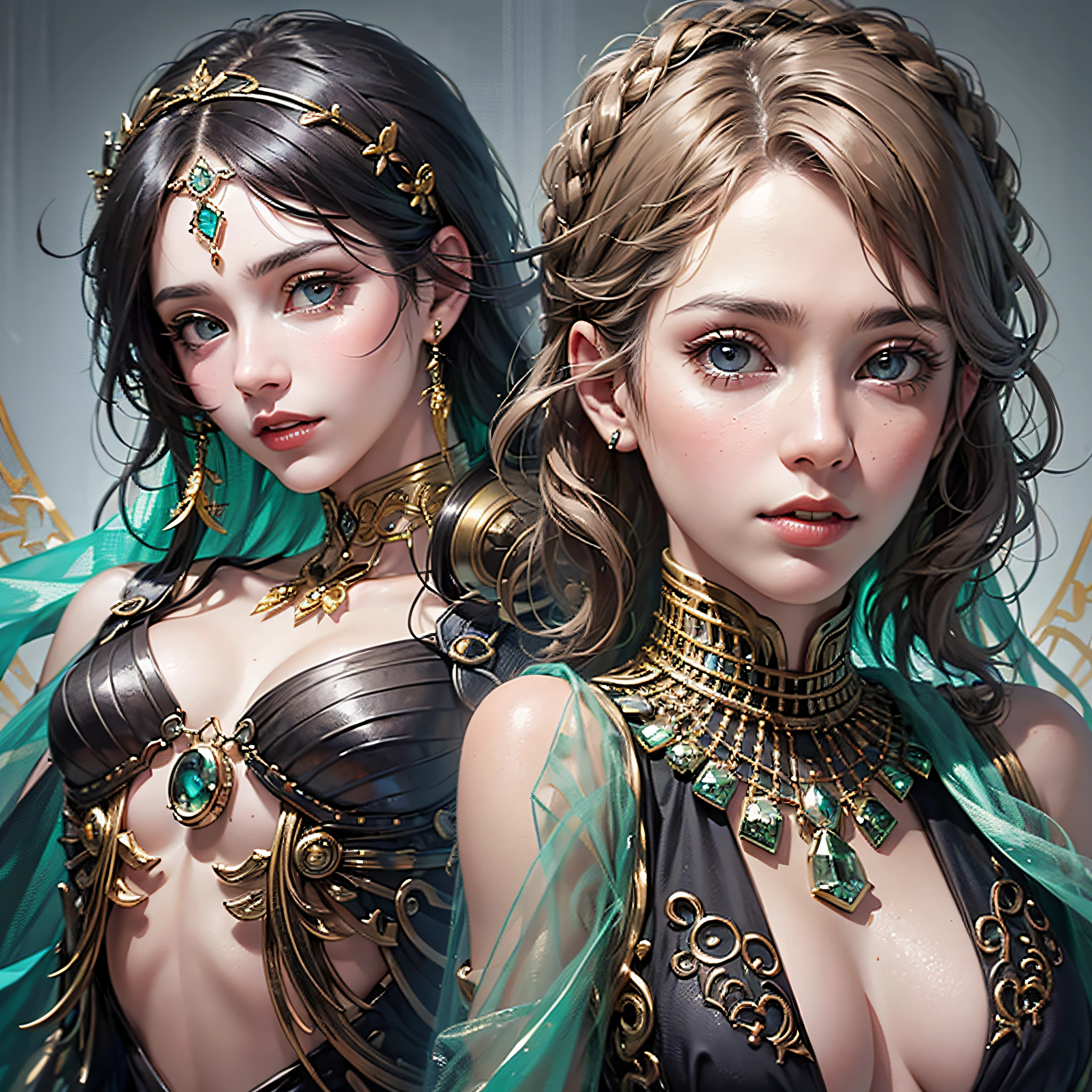 parte superior do corpo, uma mulher no vestido vitoriano preto,Vestidos,skull trinkets,rosas escuras, green topaz eyes, various fashionable hairstyle, maquiagem:0.4, (Brinco,Decote), coisa de princesa, fundo da floresta de neve, nevada, ((intrincado detalhado)) , (pele altamente detalhada,rosto,olho), Olhos Delicados, peito grande, olhos altamente detalhados, Cinematic lighting, ultra hi-res photo, (master part,Qualidade Superior,Realistic),
