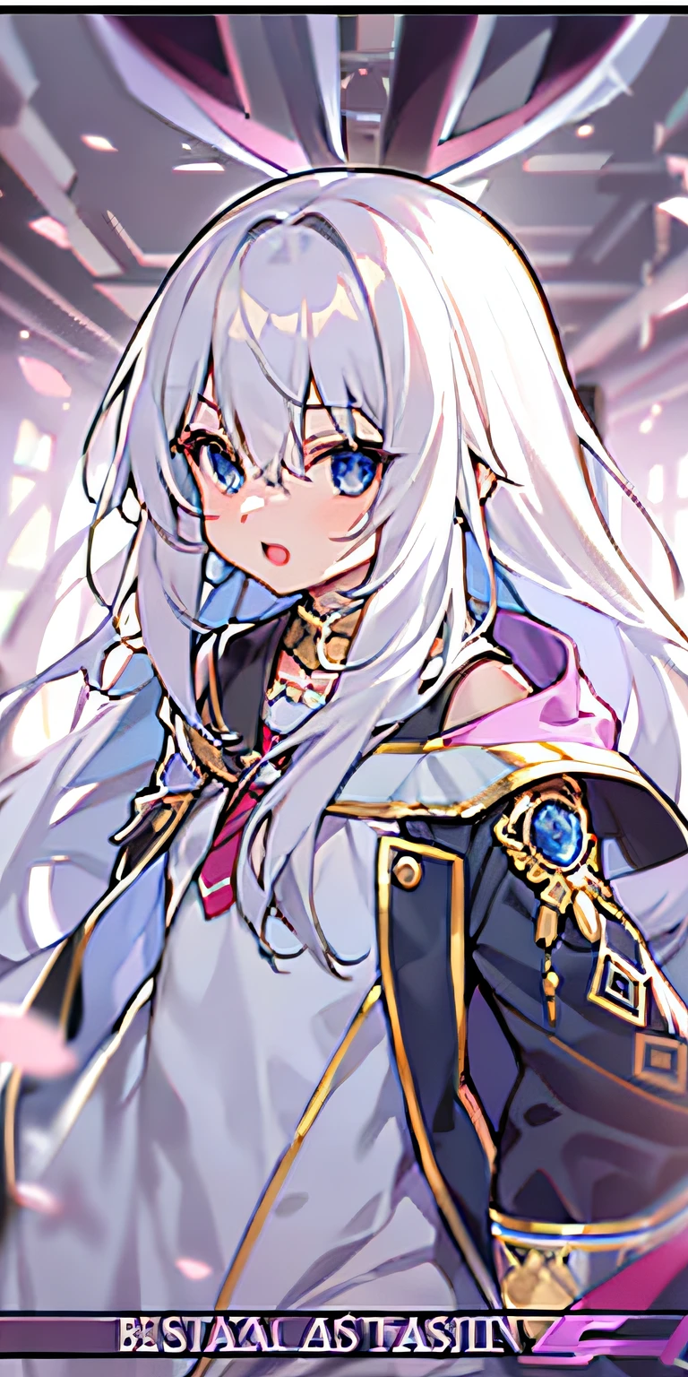 White hair anime girl of the best quality,tmasterpiece,A high resolution,1girl