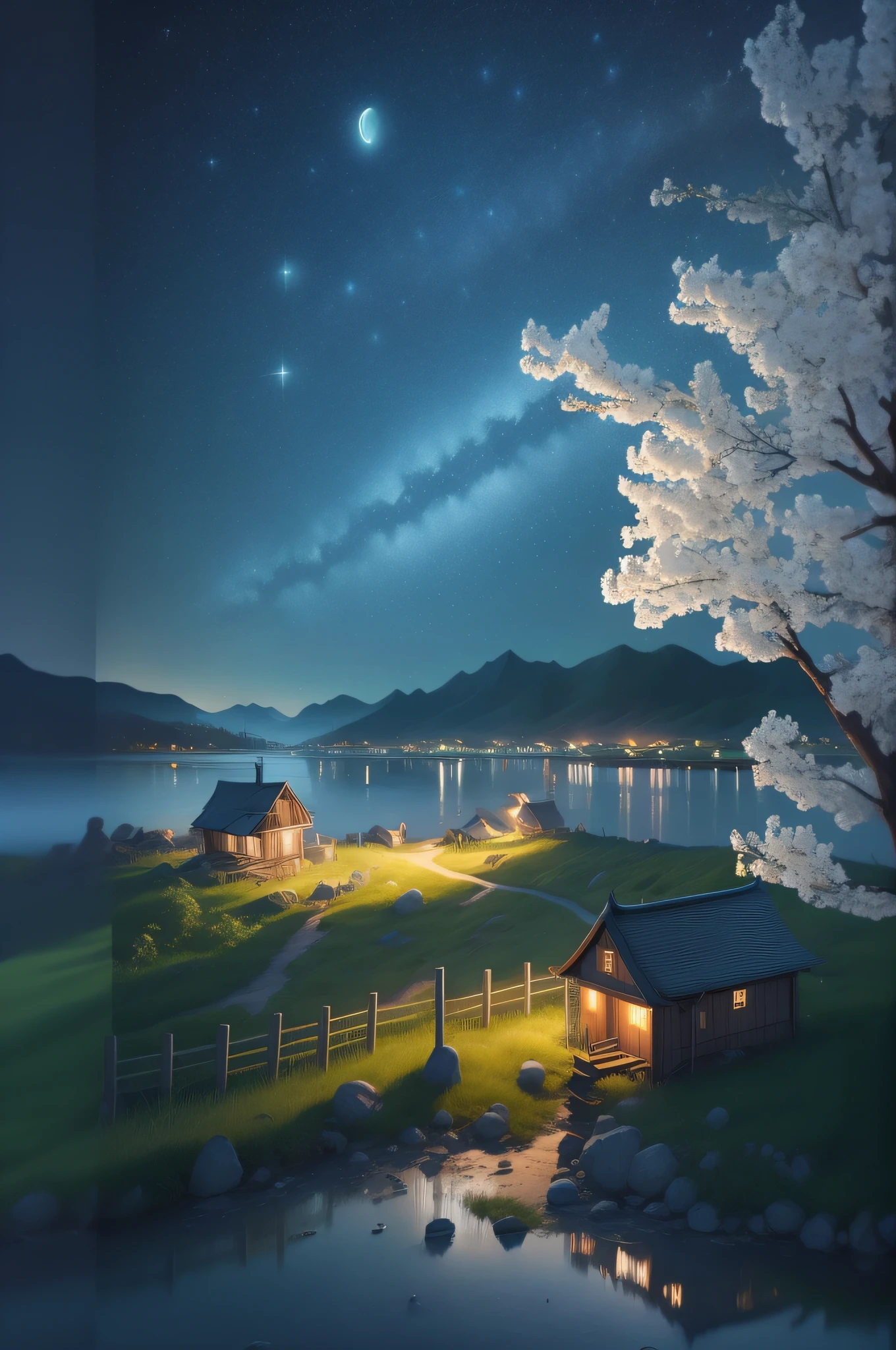 Starry Sky Night Polar Day