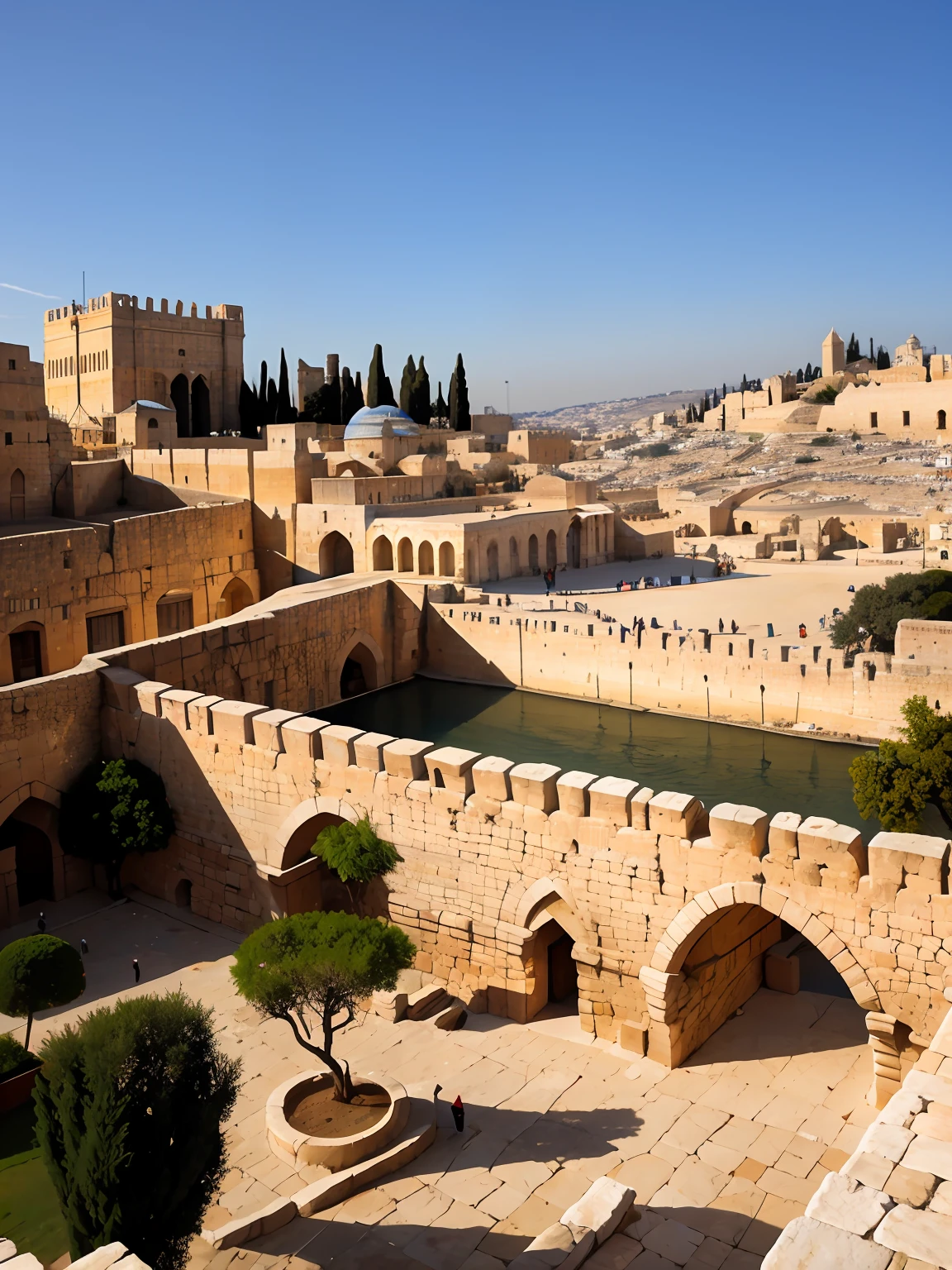 "Ancient Jerusalem in the time of Jesus Christ, obra-prima, melhor qualidade, ultra detalhado.+"