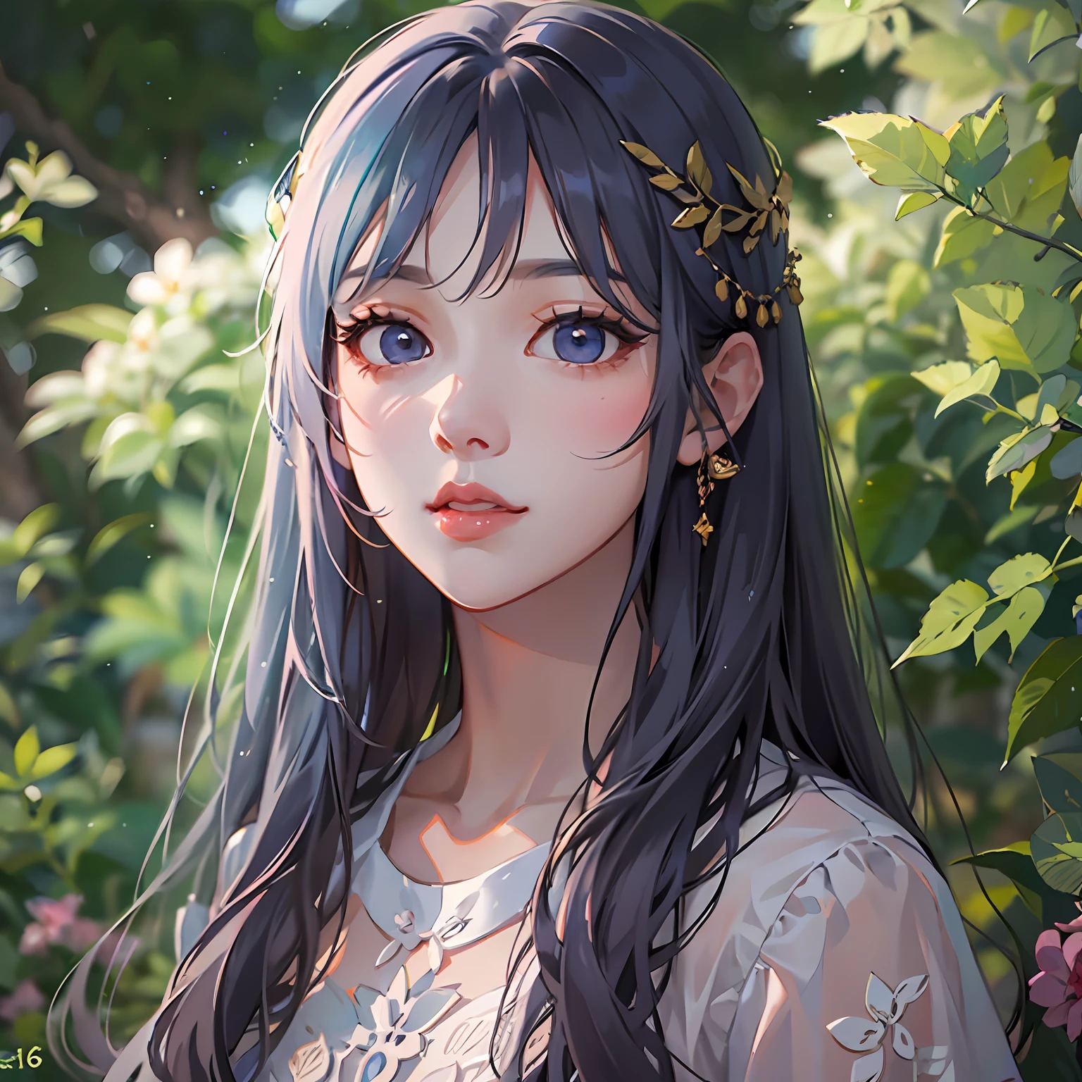 arafed girl with long hair, ulzzang, wan adorable korean face,- shaped face, young adorable korean face, with cute, fine - face, cute kawaii girl, sakimichan, ruan cute vtuber, kim doyoung, young cute wan asian face, jaeyeon nam, kawaii realistic portrait,high detail, pastel clear, stunning light,3D render,masterpiece, 16K,Bioluminescent light,Avatar, breath to life, beautiful,happy natural face