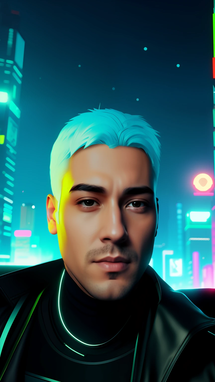 Change back ground , cyberpunk city, cool boy, cool pose, 8k ultra realistic
