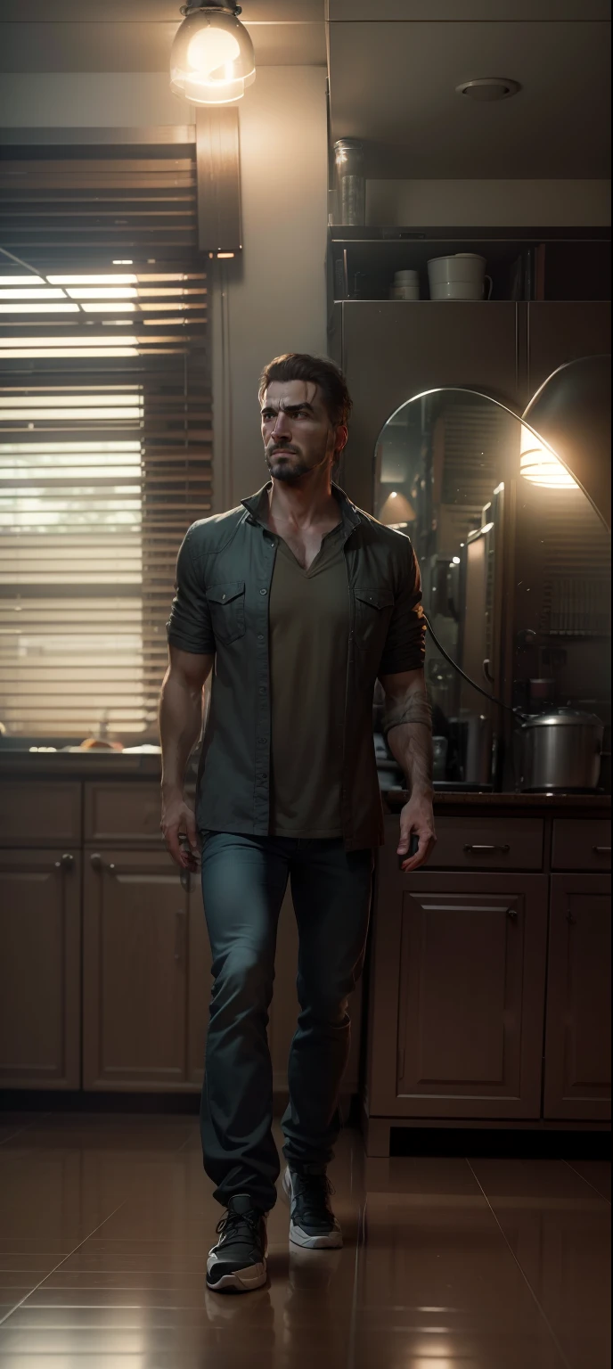 A man named Andrea Mjinka. Realistic, 4k, ultra detailed, epic, cinematic lighting, photography, movie style, natural light, natural blur, photorealism, cinematic rendering, ray tracing, highest quality, highest detail, Cinematic, Blur Effect, Long Exposure, 4K, Moody Lighting, my original face