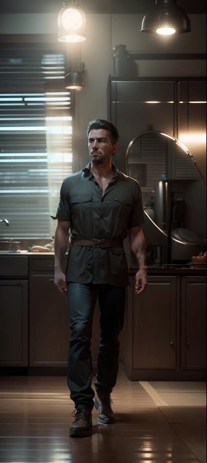 A man named Andrea Mjinka. Realistic, 4k, ultra detailed, epic, cinematic lighting, photography, movie style, natural light, natural blur, photorealism, cinematic rendering, ray tracing, highest quality, highest detail, Cinematic, Blur Effect, Long Exposure, 4K, Moody Lighting, my original face