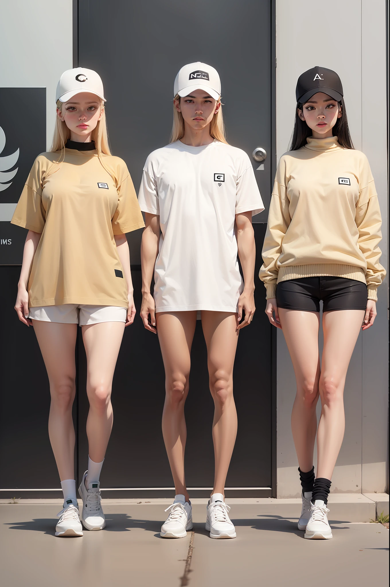 create a logo for the GARS branded clothing store in a minimalist style with a color palette white and beige. Present three variations of the logo. inspiration: PIMS or BORK.