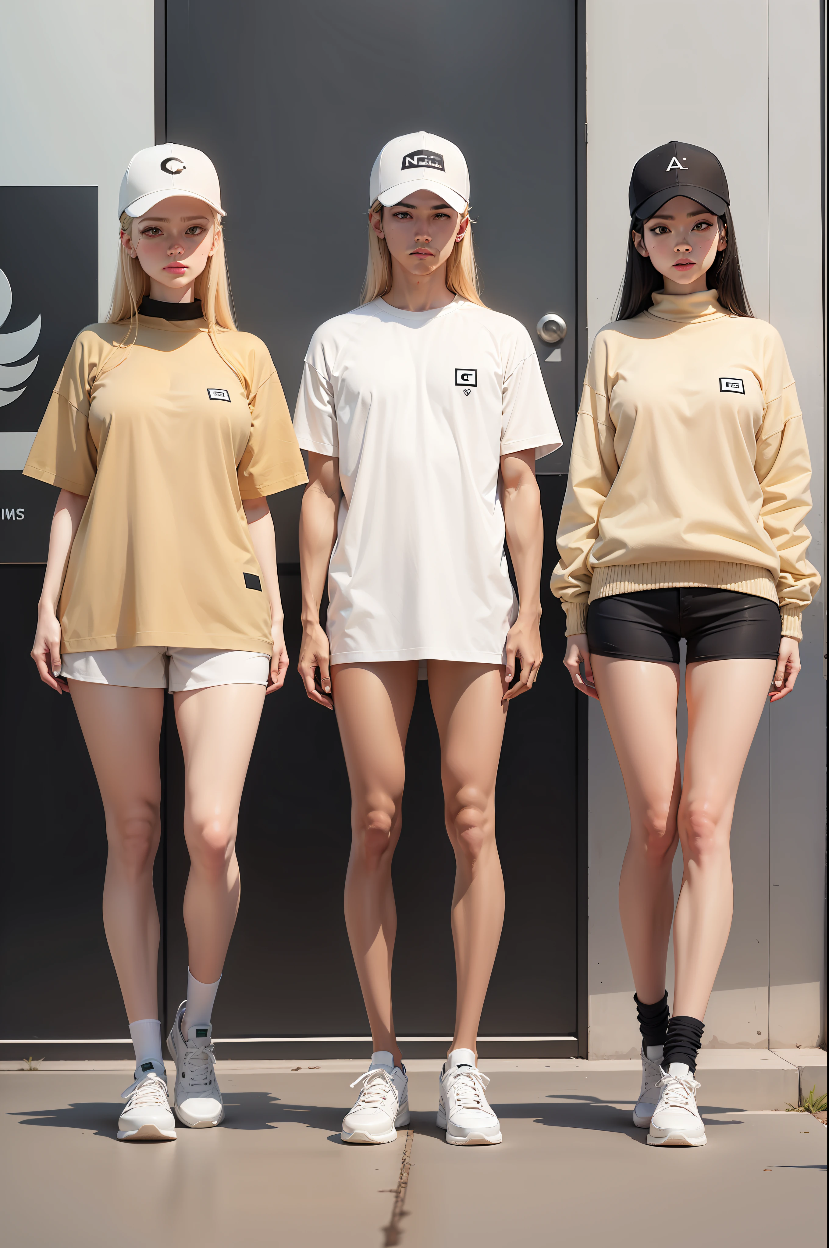 create a logo for the GARS branded clothing store in a minimalist style with a color palette white and beige. Present three variations of the logo. inspiration: PIMS or BORK.