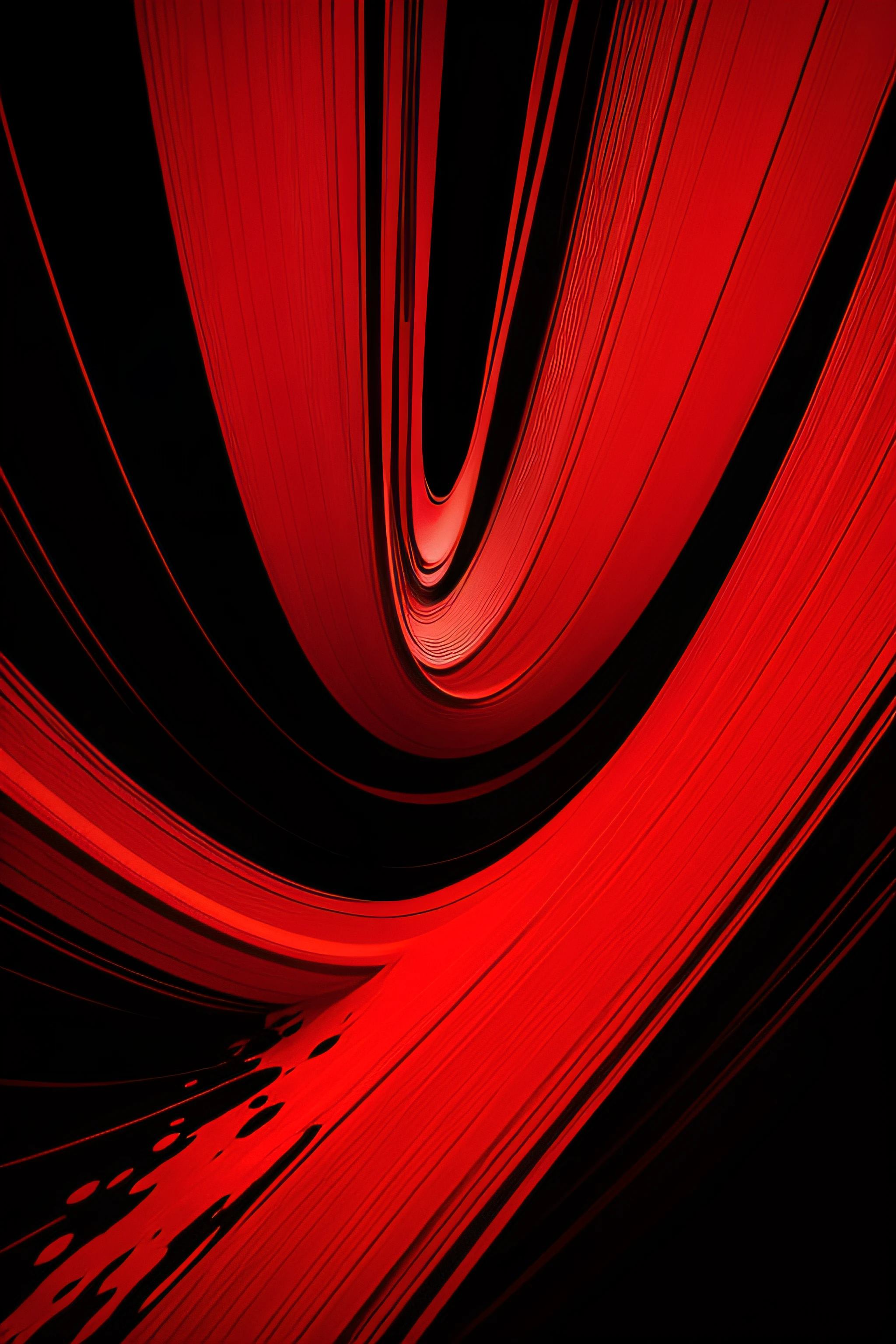 arte abstrata vermelha e preta
