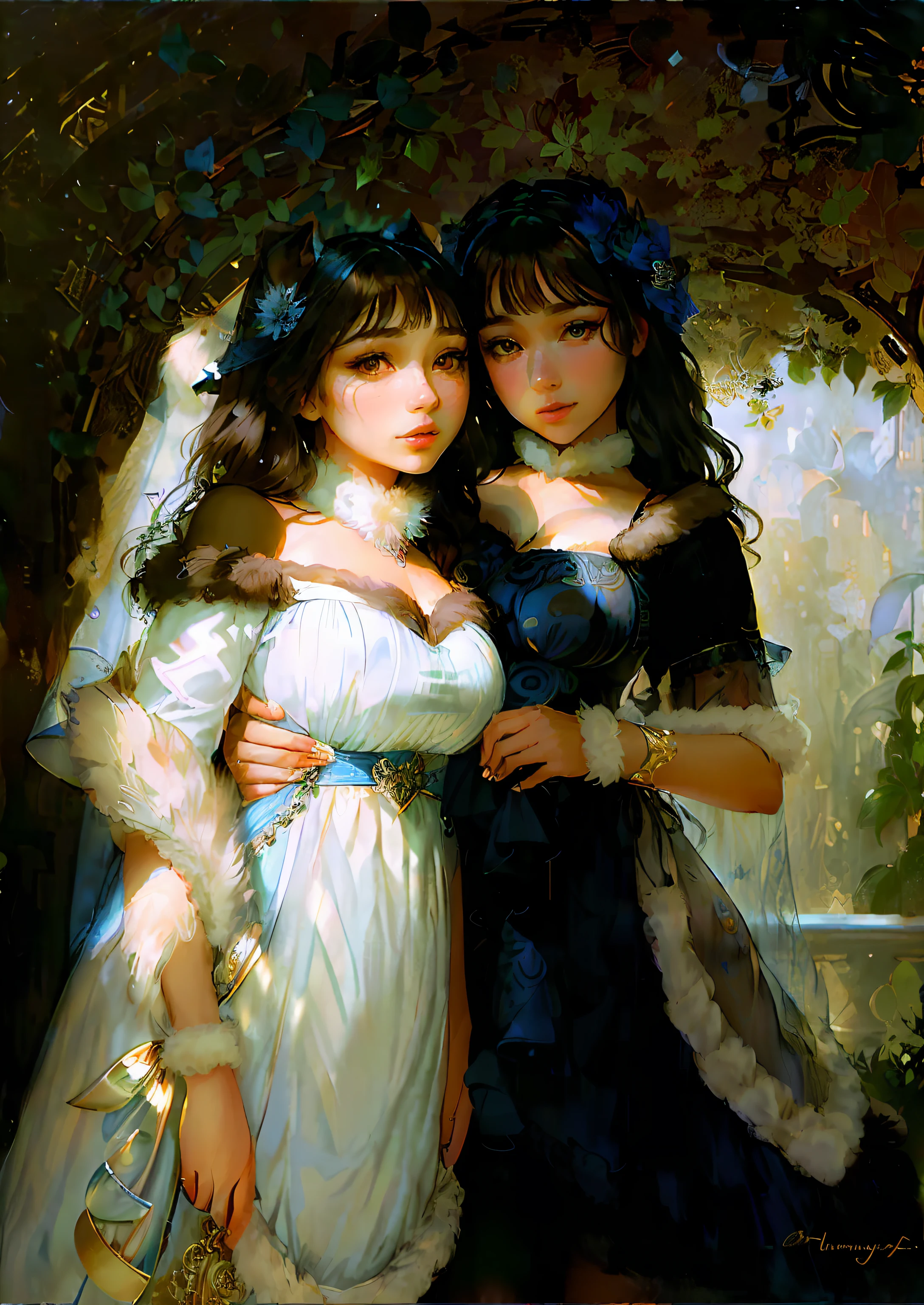 (Frontal focus, original photo), portrait close-up, (in the dark: 1.1), surrealist female portrait David Hockney and Alphonse Mucha, fantasy art, 1 girl, dressed in gorgeous fur, (blue pupil: 1.4, shiny pupil: 1.4, big eyes: 1.1), photo realisticity, dynamic lighting, art station, poster, volumetric lighting, very detailed face, 4K, award-winning, shadows, understated, (official costume: 1.4, gorgeous fur, complex costumes, furs), Looking at the camera, bust shot, (realistic face)),