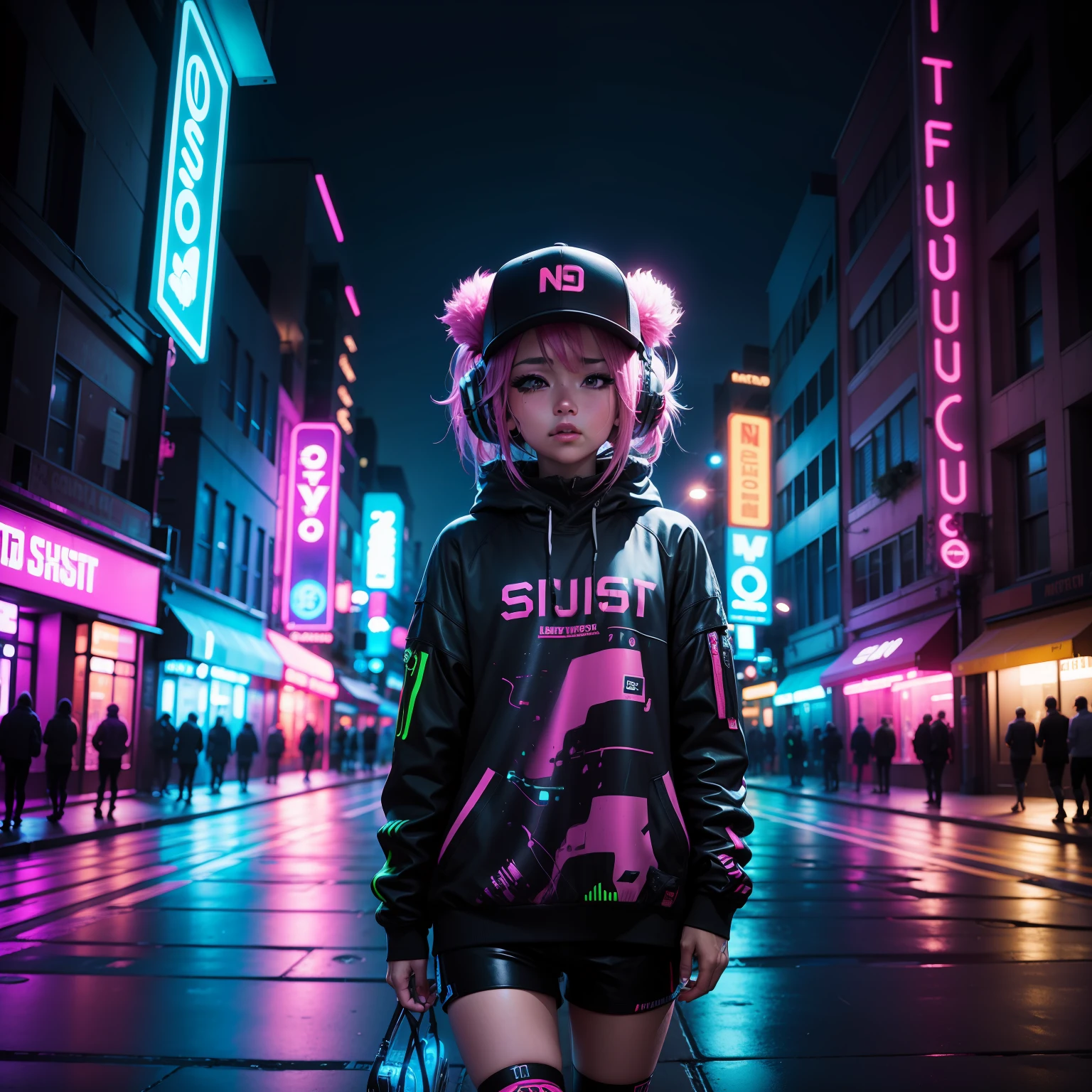 Music street EDM Neon