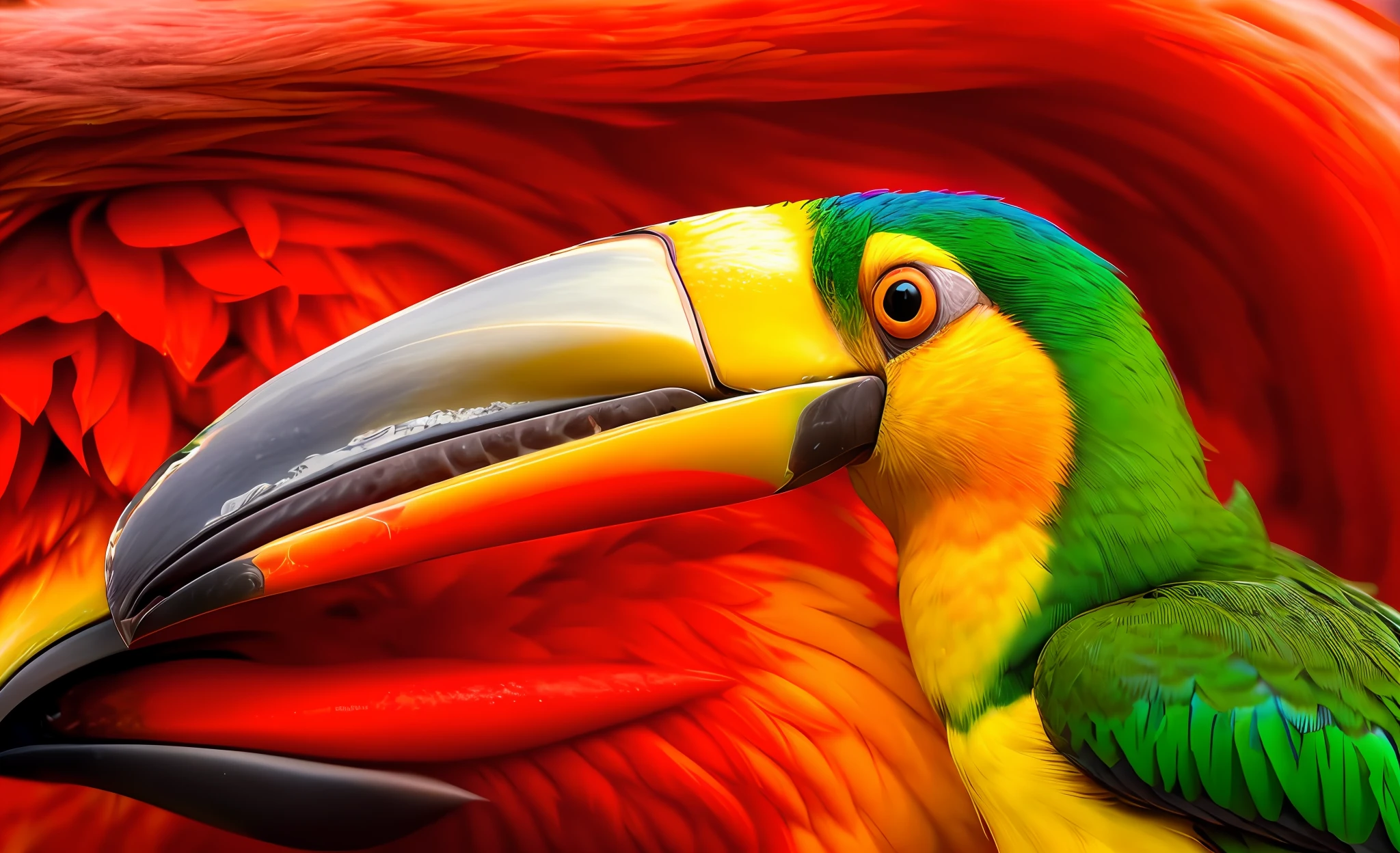 substitua por outro bico, tome como exemplo um tucano real, No aberration